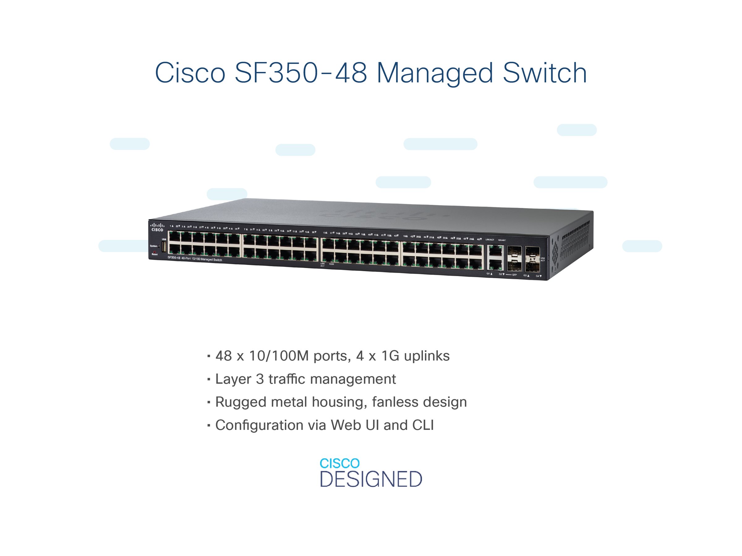 SF350-48-K9-EU - Cisco Small Business SF350-48 - Switch - L3