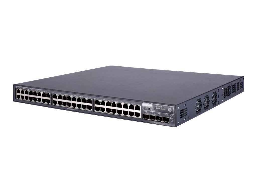JC105A - HPE 5800-48G Switch - Switch - L3 - managed - 48 x 10/100/1000 + 4 x SFP+