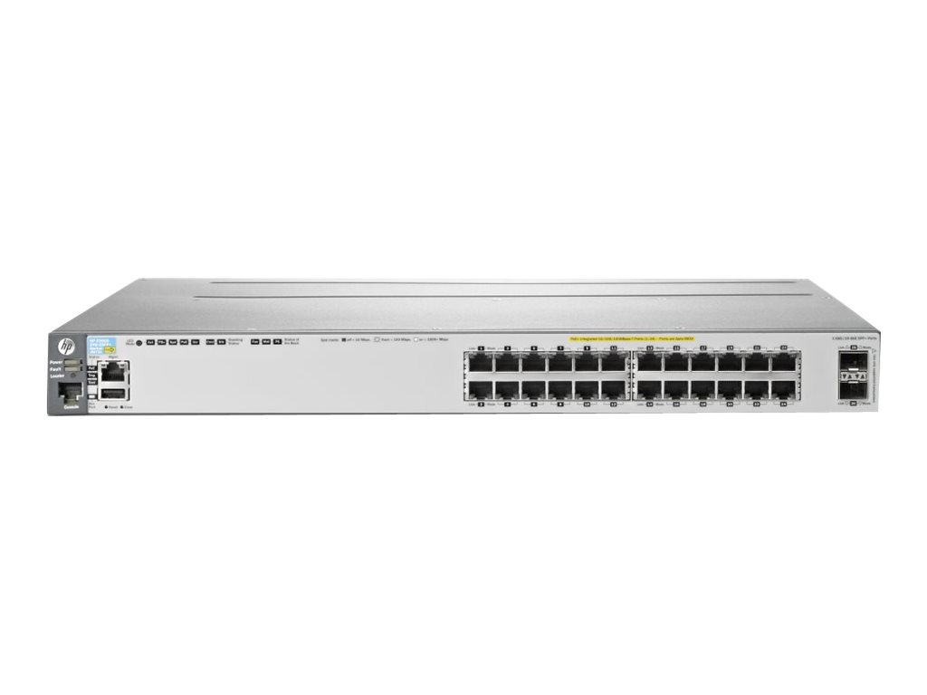 J9573A - HPE Aruba 3800-24G-PoE+-2SFP+ - Switch - L4 - managed - 24 x 10/100/1000 (PoE)