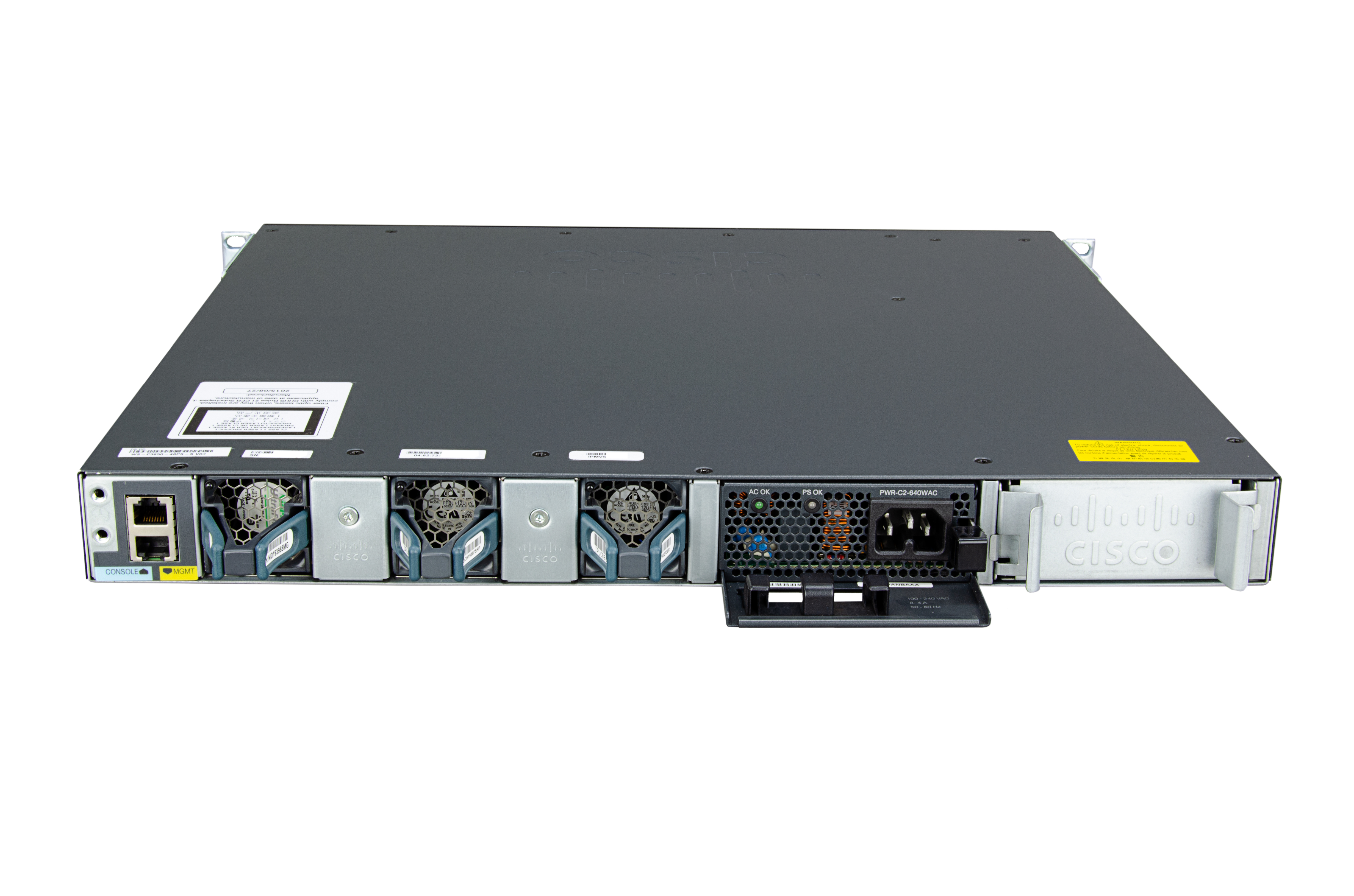 WS-C3650-48PS-E - Commutateur Cisco Catalyst 3650 - 48 ports - Géré L3 - PoE+