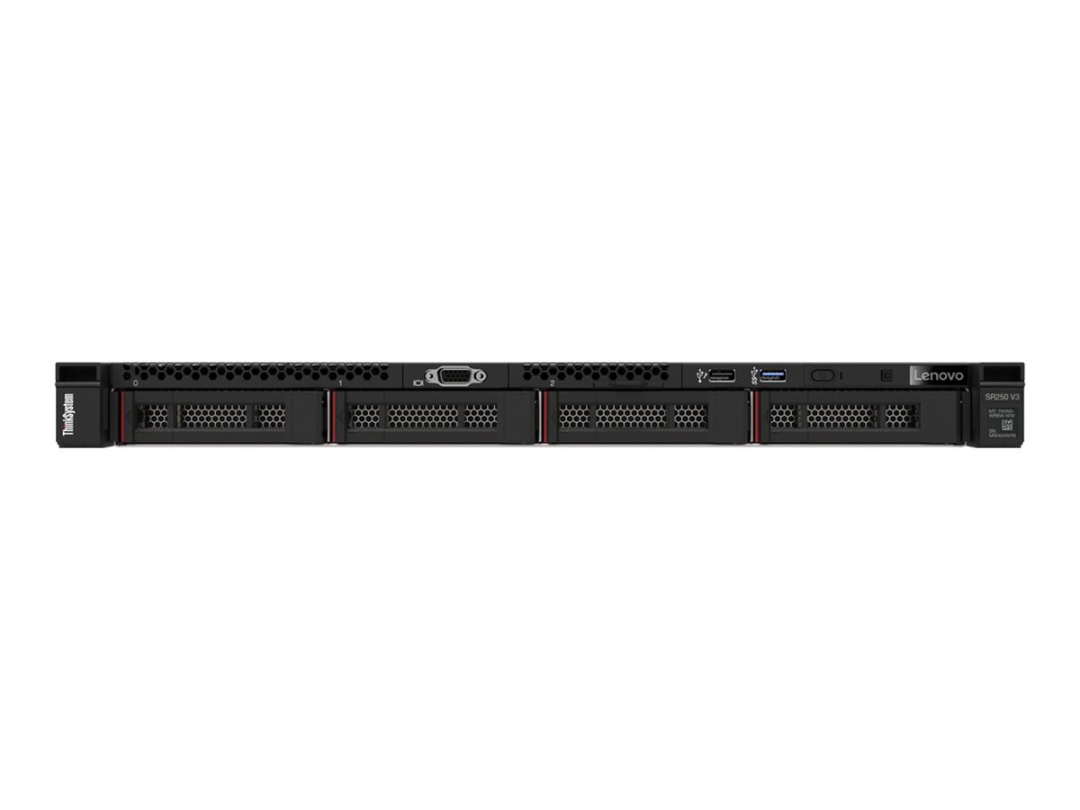 7DCL100FEA - Lenovo ThinkSystem SR250 V3 7DCL - Server - Rack-Montage - 1U - 1-Weg - 1 x Xeon 6353P / 2.7 GHz - RAM 16 GB 8.9 cm (3.5")