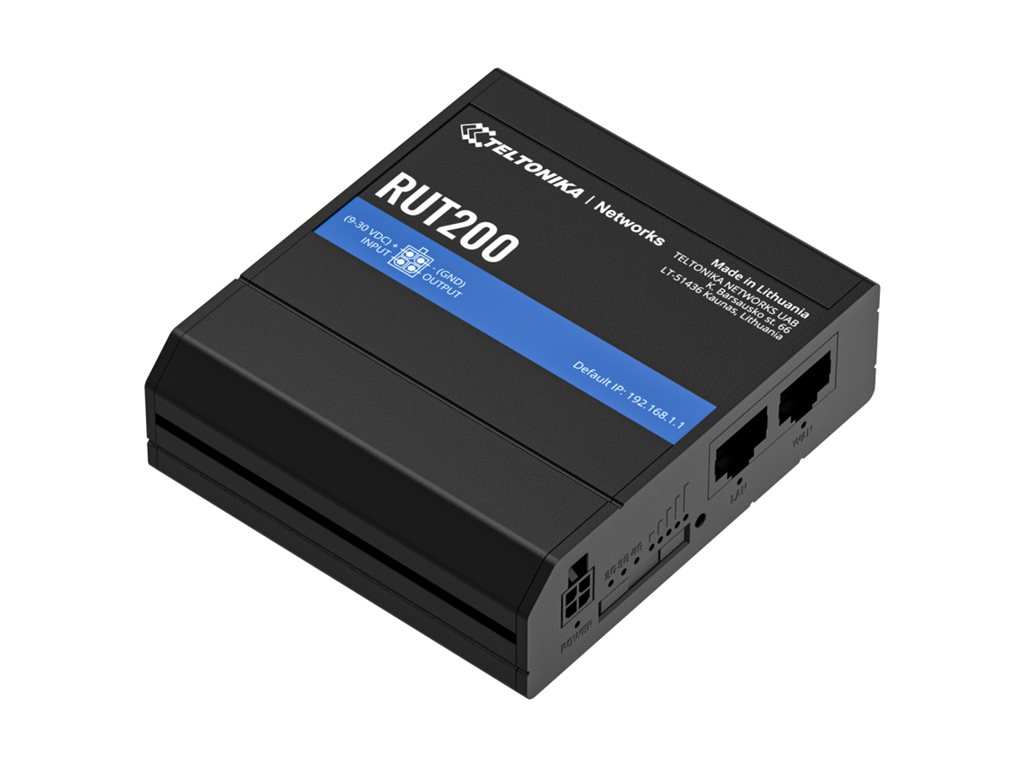 RUT200040000 - Teltonika RUT200 - Wireless Router - WWAN 2.4