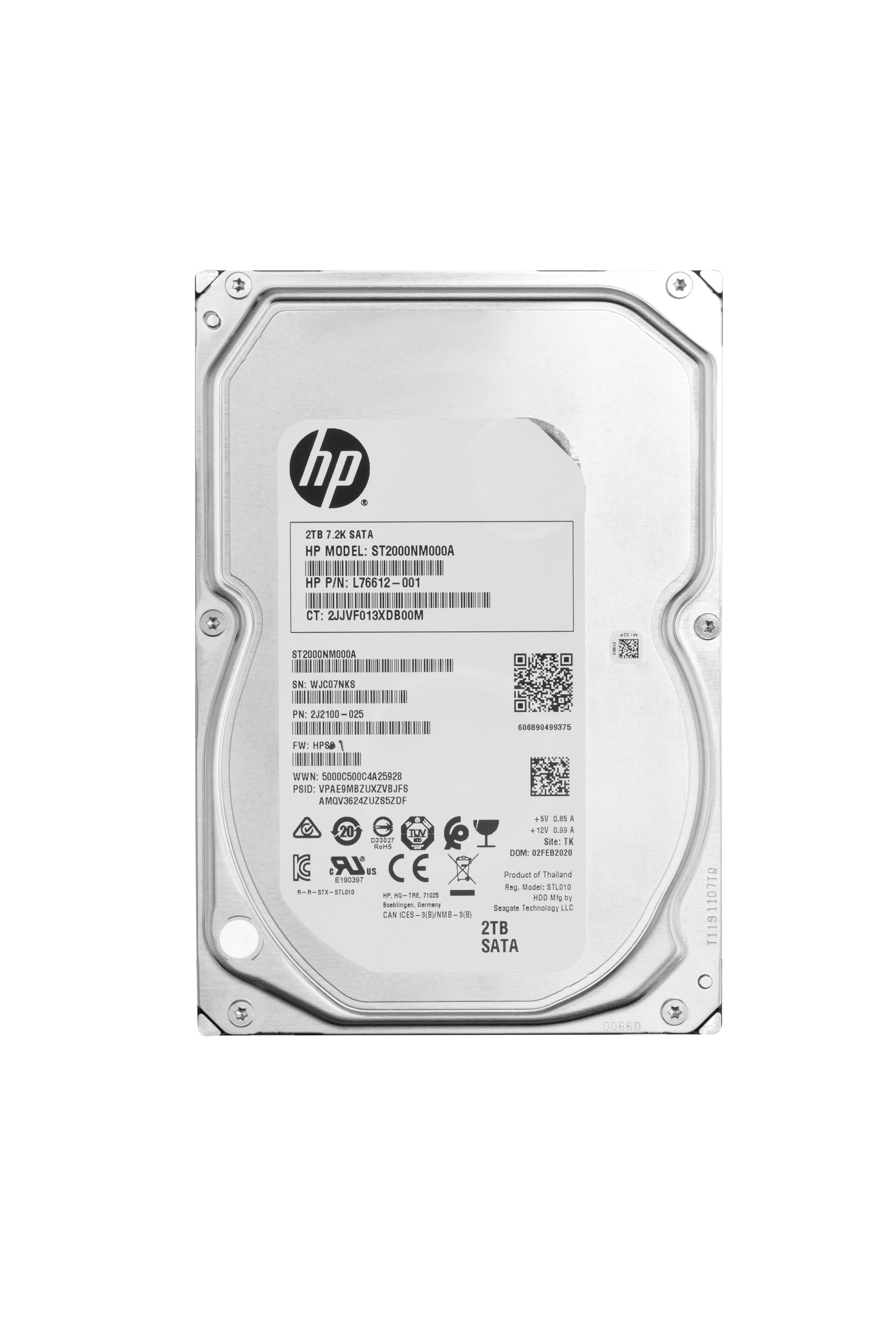 2Z274AA - HPE Disco rigido - 2 TB - interno - 3.5" (8.9 cm)