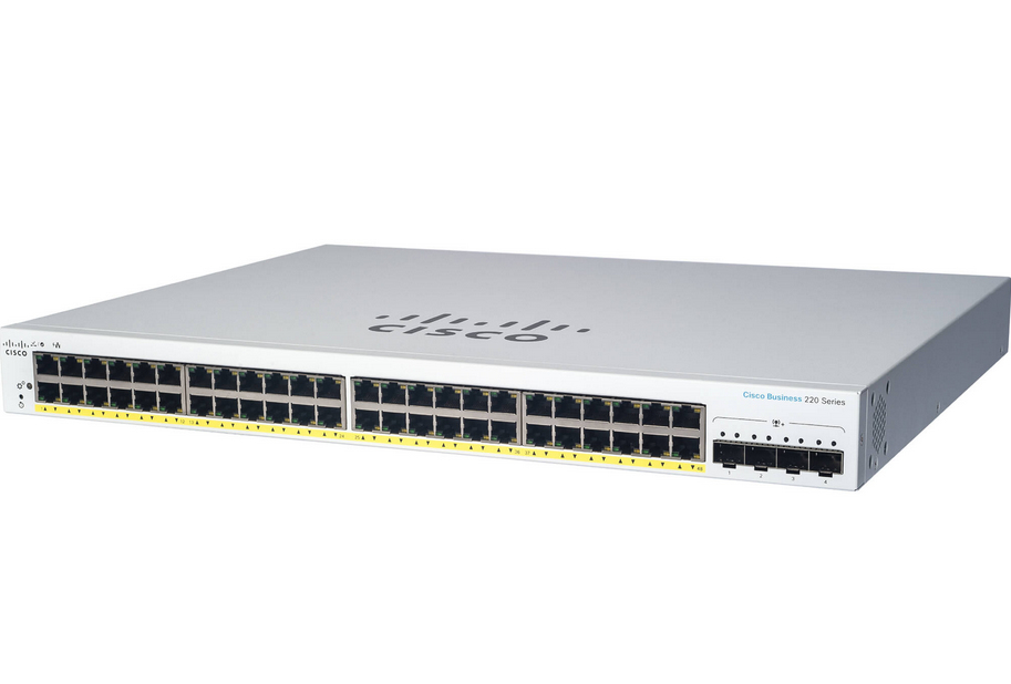 CBS220-24P-4X-EU - Switch Cisco Business 220 - 24 porte - PoE+