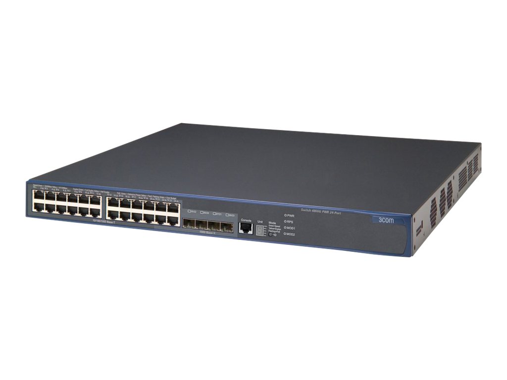 JD008A - HPE 4800-24G-PoE Switch - Switch - L4 - managed - 24 x 10/100/1000 (PoE)