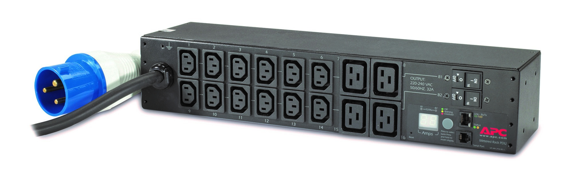 AP7822B - APC Metered Rack PDU AP7822B - Power Distribution Unit (rack-mountable)