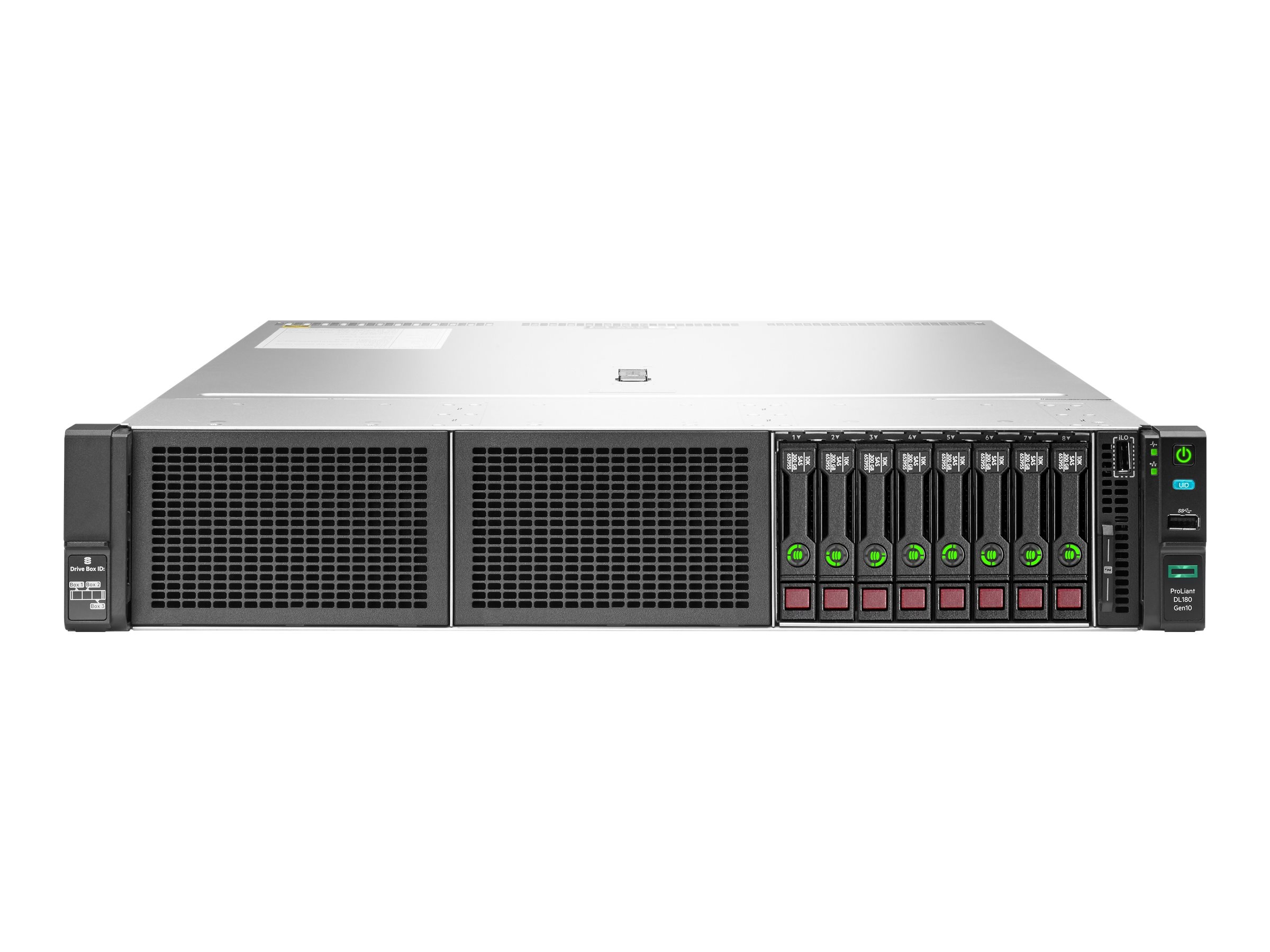 P35519-B21 - HPE ProLiant DL180 Gen10 - Server - Rack-Montage - 2U - de doble procesador - 1 x Xeon Silver 4210R / 2.4 GHz - RAM 16 GB - Hot-Swap 6.4 cm (2.5")