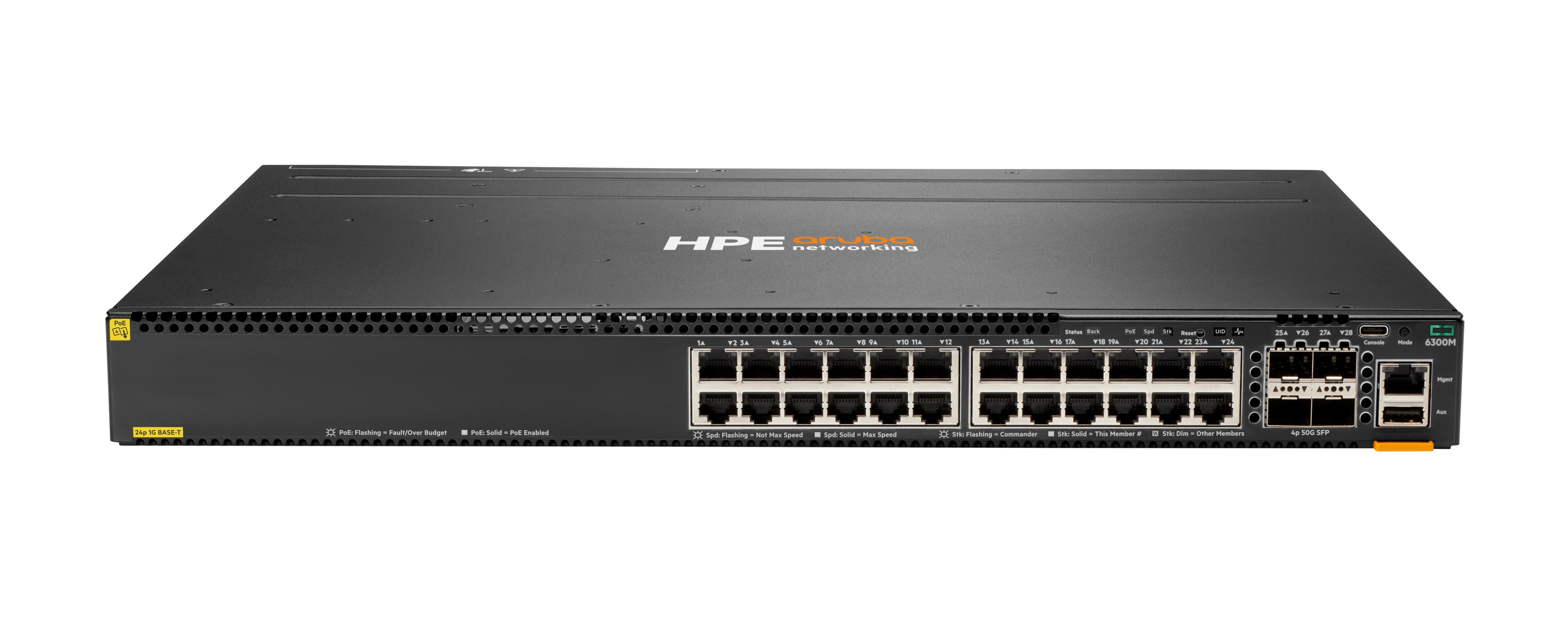 JL662A - HPE Aruba 6300M Switch, L3 managed, 24x 10/100/1000 (PoE+)