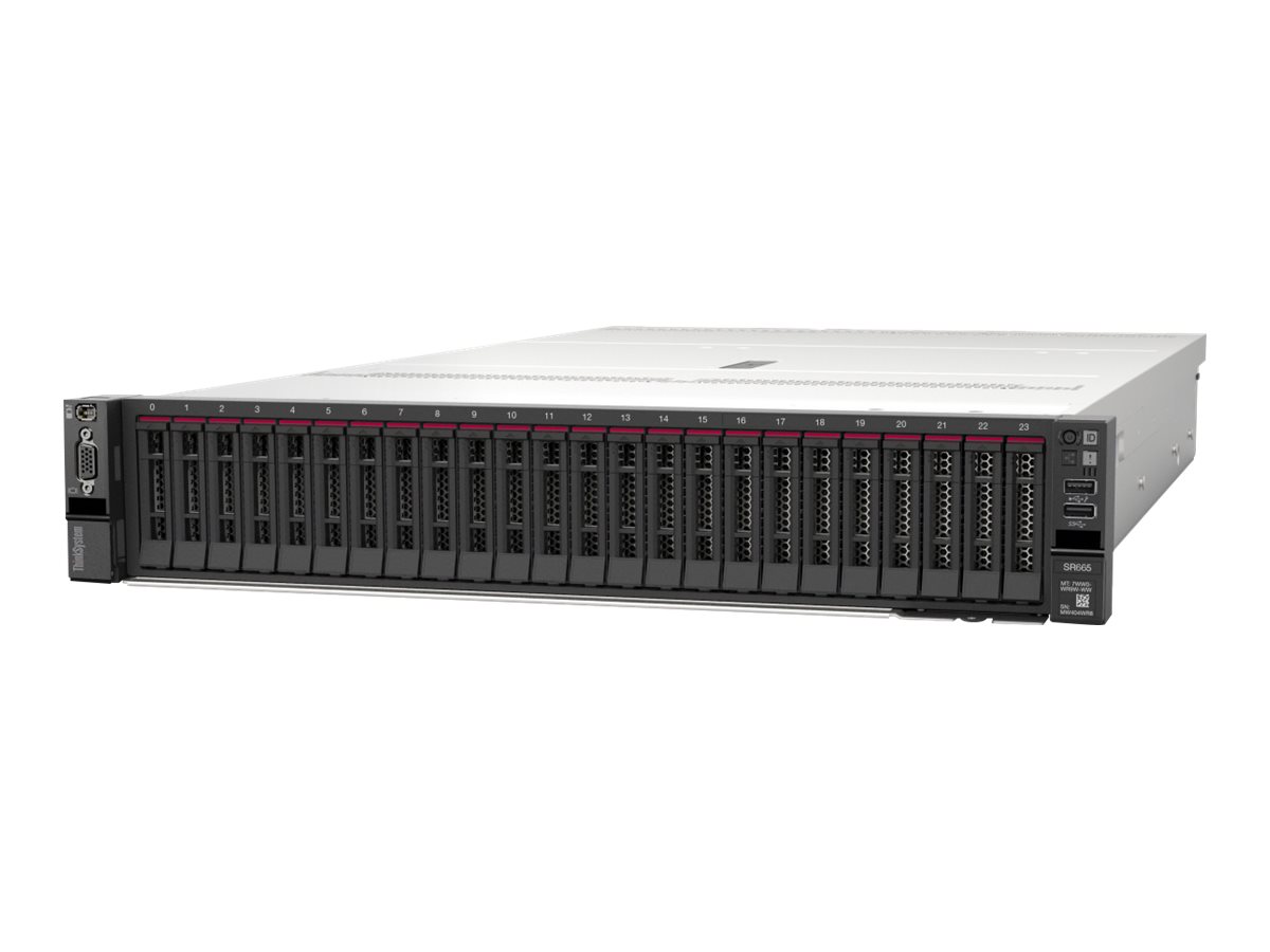 7D2VA01LEA - Lenovo ThinkSystem SR665 7D2V - Server - Rack-Montage - 2U - de doble procesador - 1 x EPYC 7302 / 3 GHz - RAM 32 GB - SAS - Hot-Swap 6.4 cm (2.5")