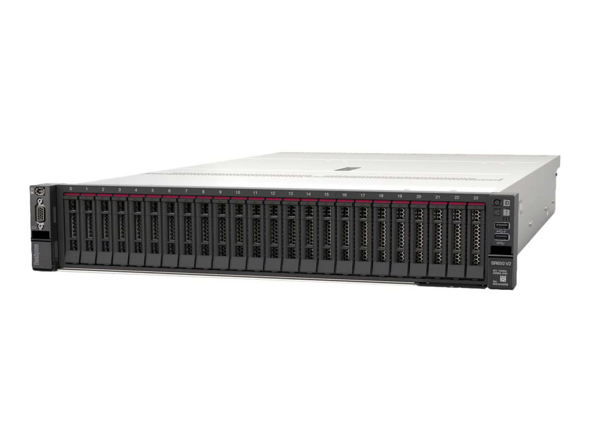 7Z73A0AVEA - Lenovo ThinkSystem SR650 V2 7Z73 - Server - Rack-Montage - 2U - de doble procesador - 1 x Xeon Silver 4309Y / 2.8 GHz - RAM 32 GB - SAS - Hot-Swap 6.4 cm (2.5")