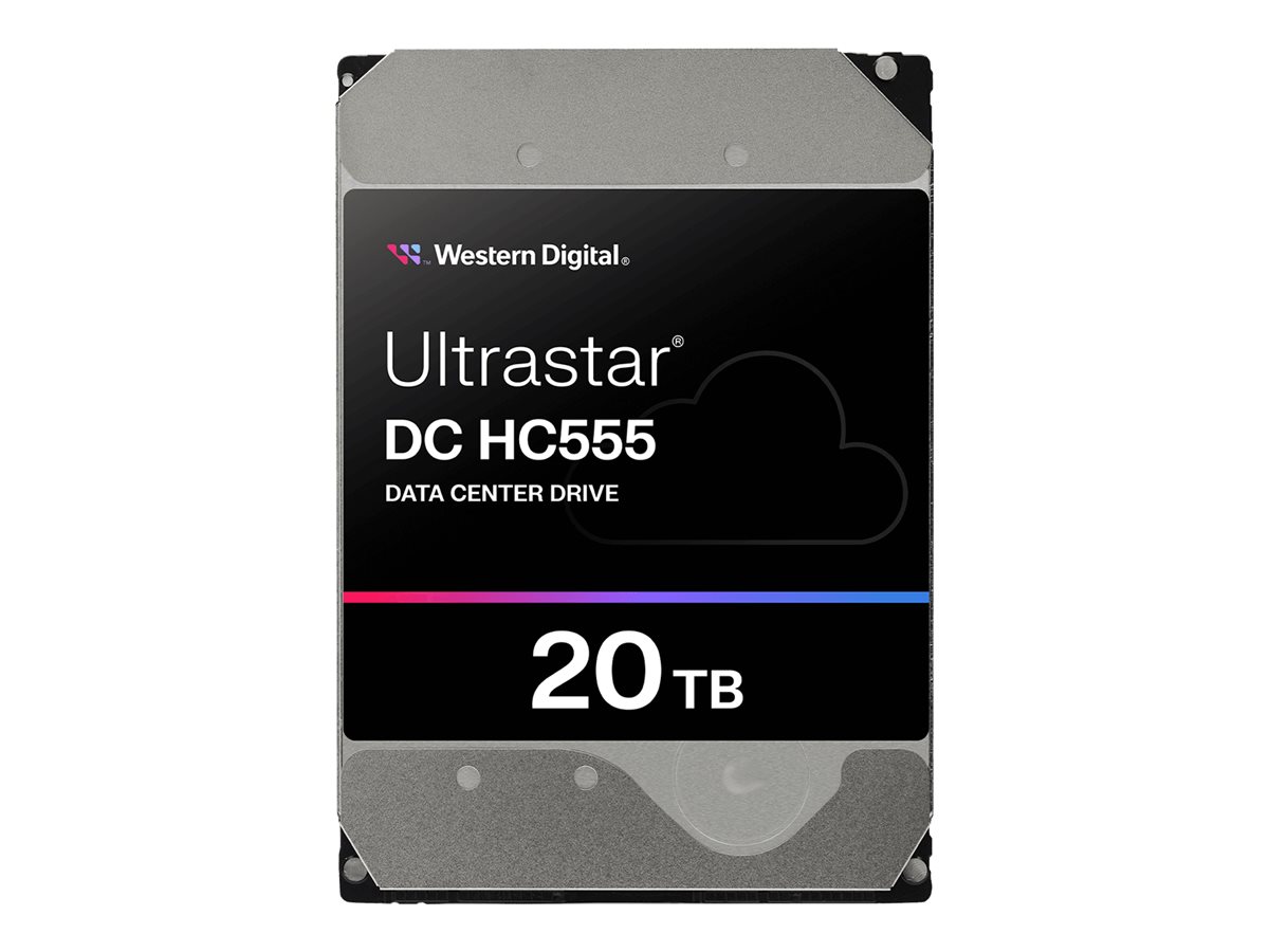 WUH722020CLE6L4 - WD Ultrastar DC HC555 - Festplatte - Rechenzentrum - 20 TB - intern - 3.5" (8.9 cm)