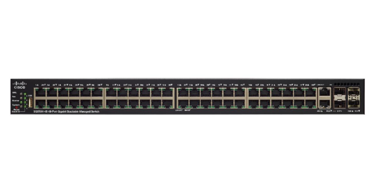 SF550X-48P-K9-EU - Cisco 550X SF Switch, 48 x 10/100 (PoE+), L3 Managed