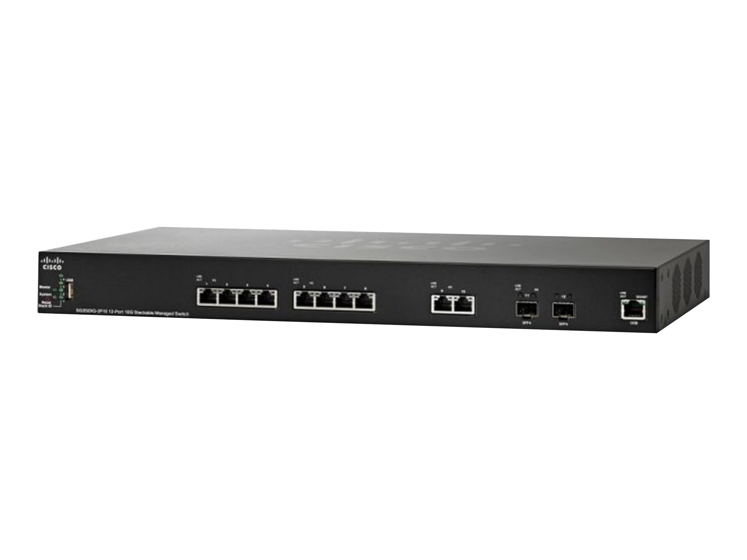 SG350XG-2F10-K9-EU - Cisco SG350XG-2F10 Switch, Managed, 10 Gigabit Ethernet, 12-Port 10G SFP+