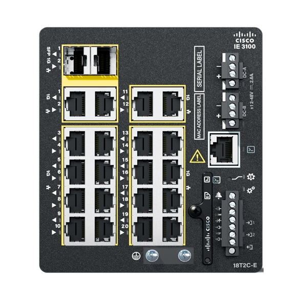 IE-3100-18T2C-E - Cisco Catalyst IE3100 Rugged Series, Network Essentials