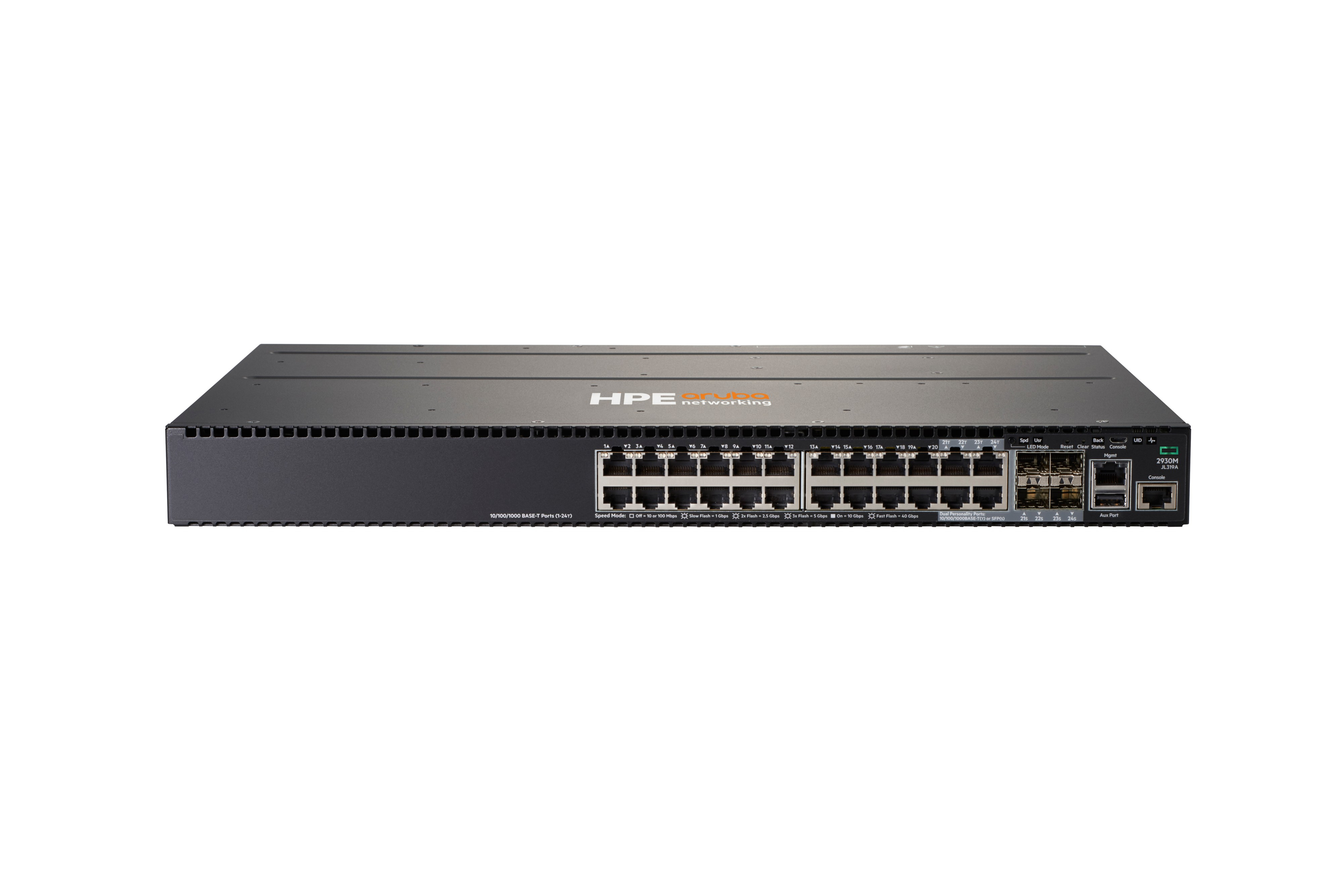 JL319A - HPE Aruba 2930M 24G 1-Slot Switch, L3 managed