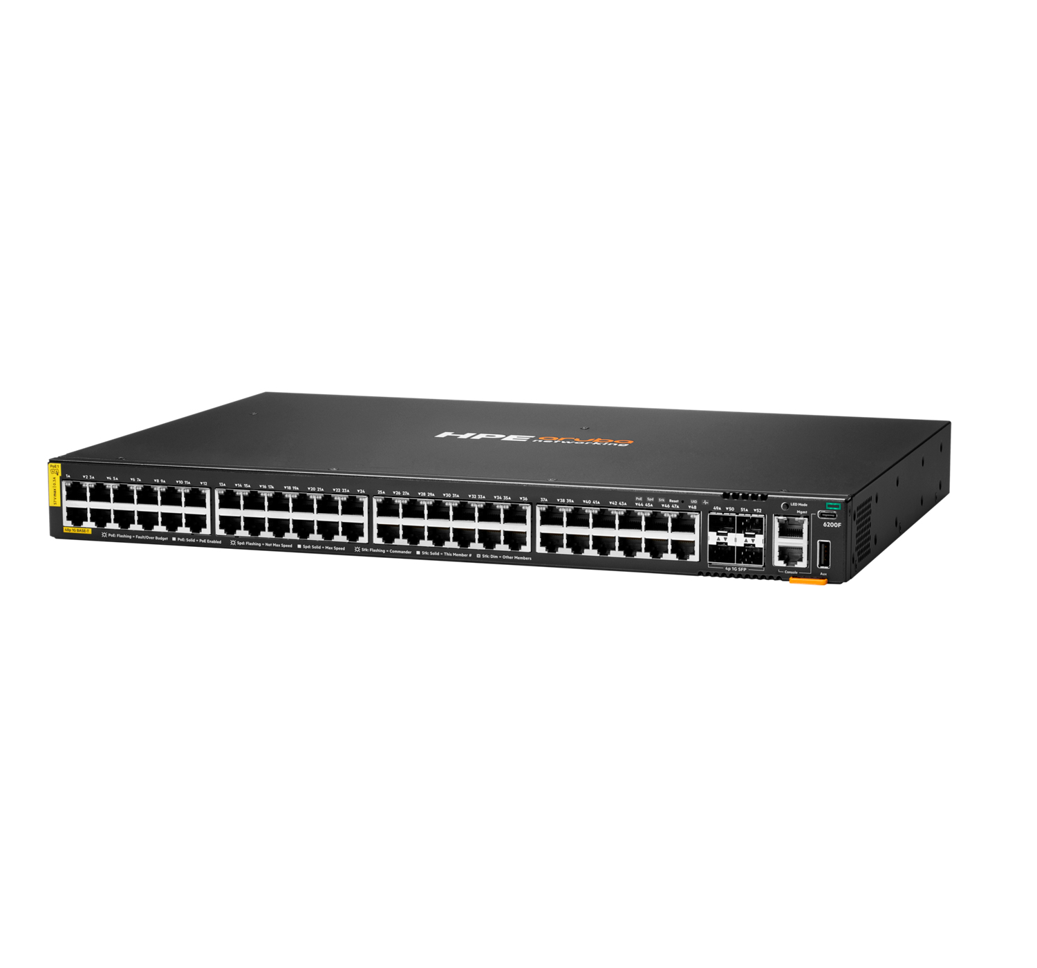 S0G16A - Conmutador HPE Aruba CX 6200 - 48 puertos - Gestionado L3 - PoE+