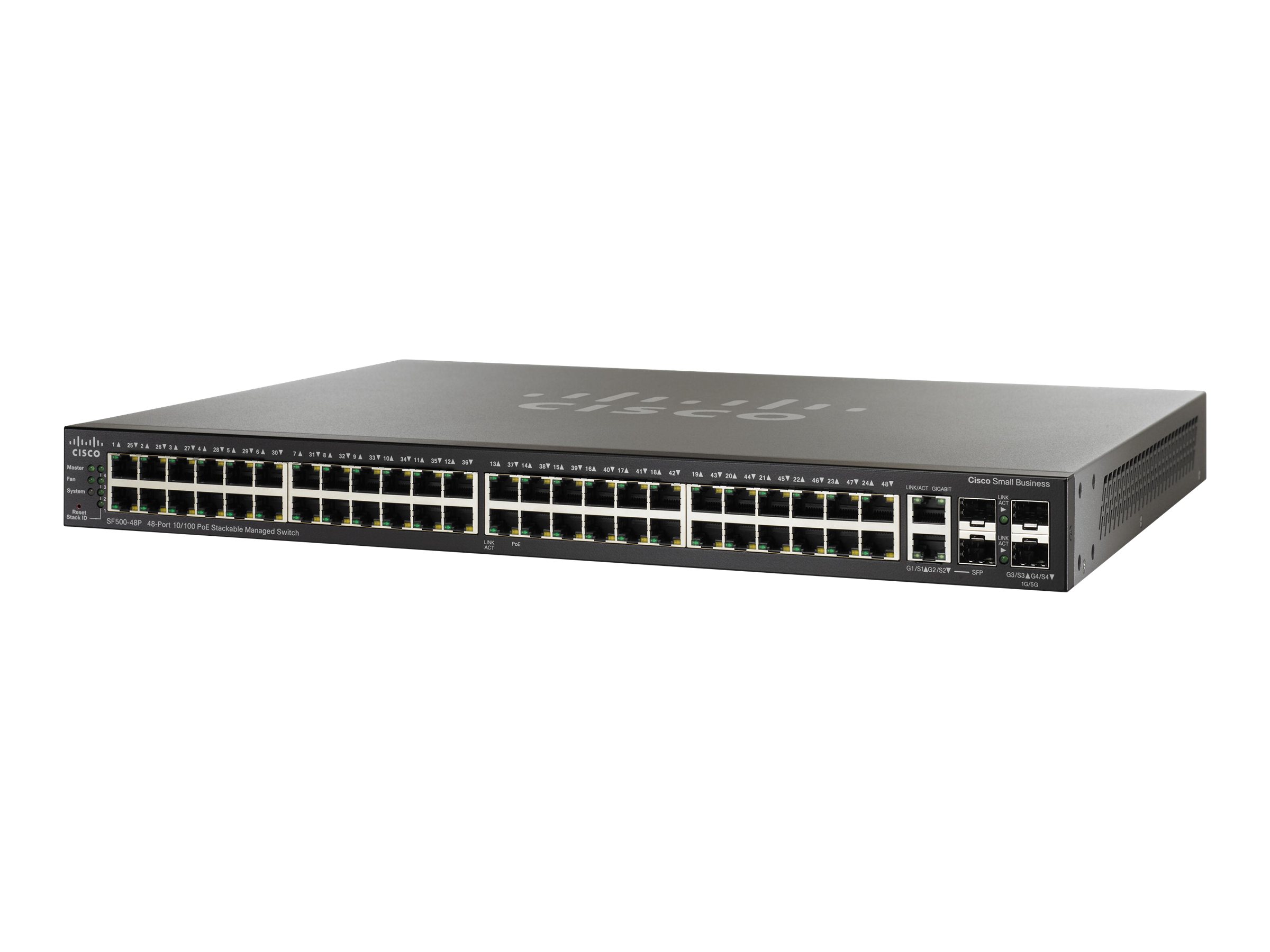 SF500-48P-K9-G5 - Cisco Small Business Managed PoE Switch, 48 x 10/100