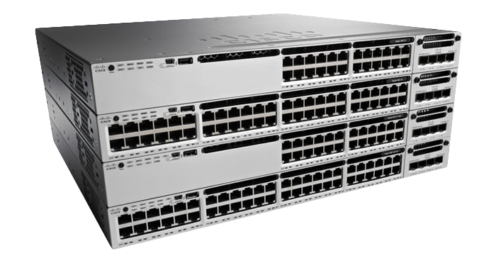 WS-C3850-48T-E - Cisco Catalyst 3850 Switch, L3 managed
