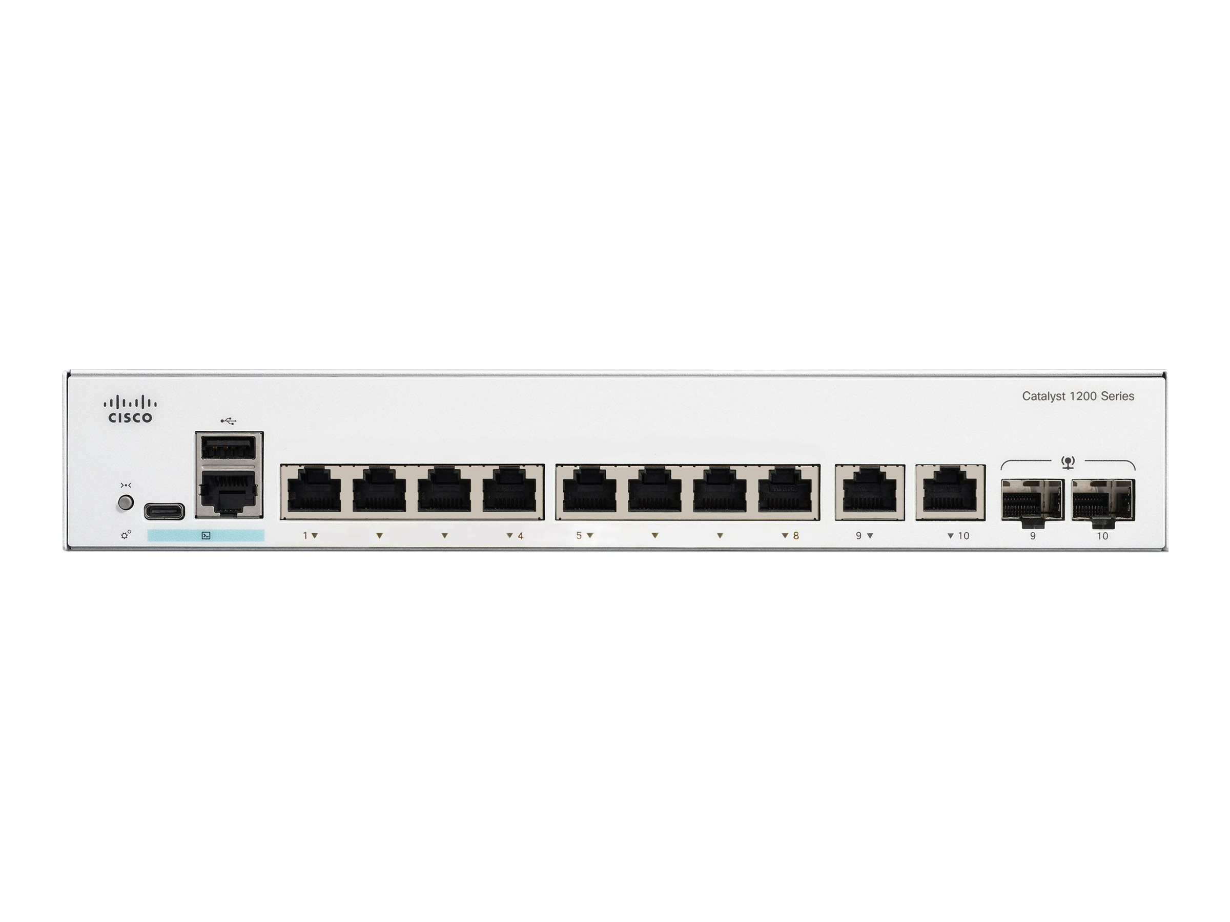 C1200-8T-E-2G - Conmutador Cisco Catalyst 1200 - 8 puertos - Gestionado L3