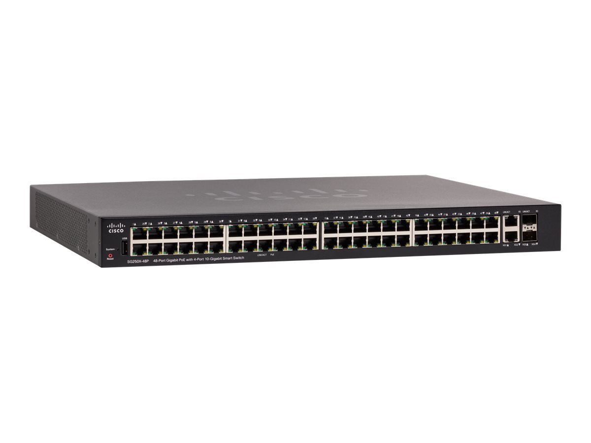 SG250X-48P-K9-EU - Switch Cisco Business 250 - 48 porte - Gestito L3 - PoE+