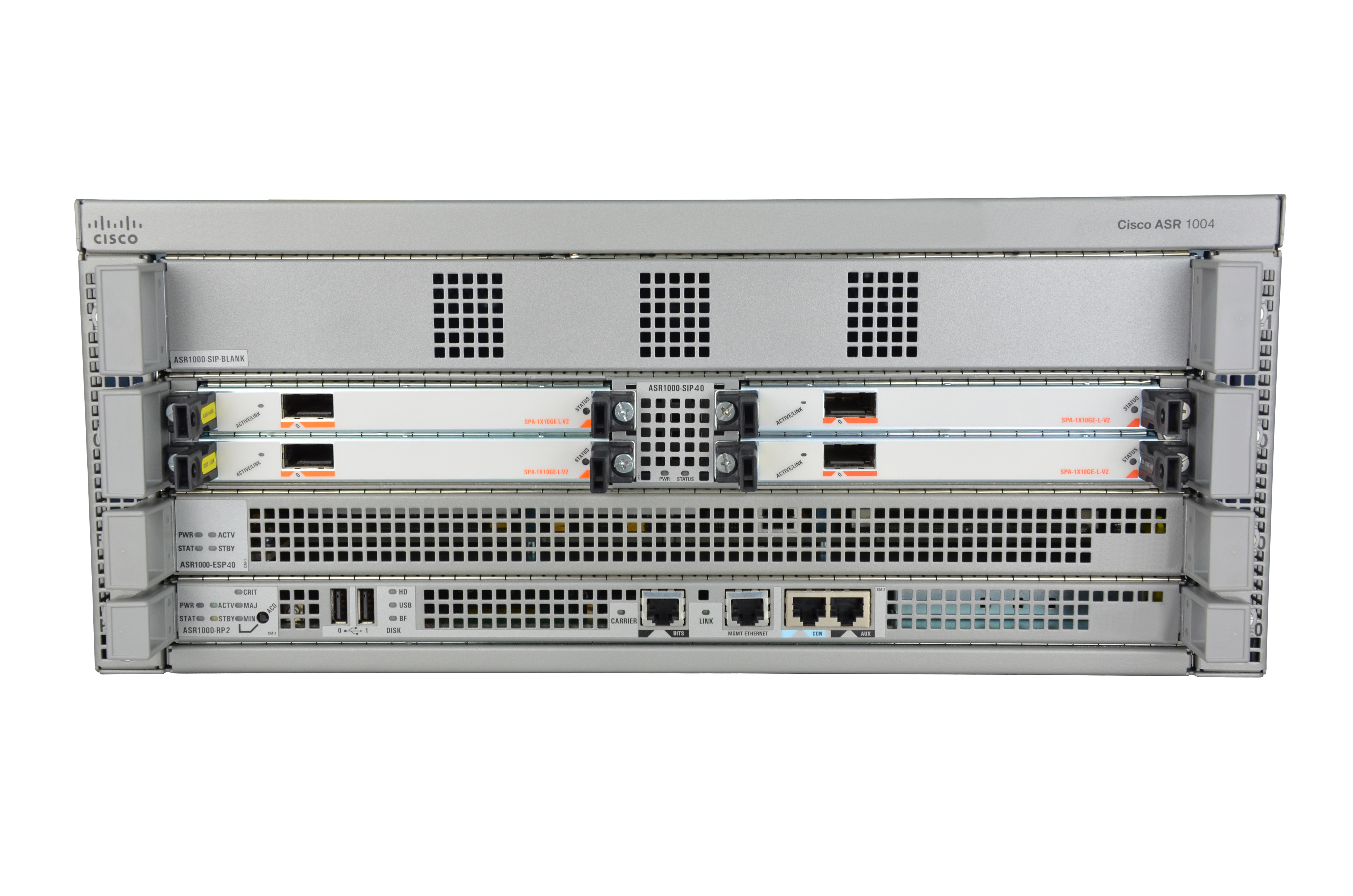 ASR1004-40G-NB - Cisco ASR 1004 Bundle Router, Front-to-Back Airflow