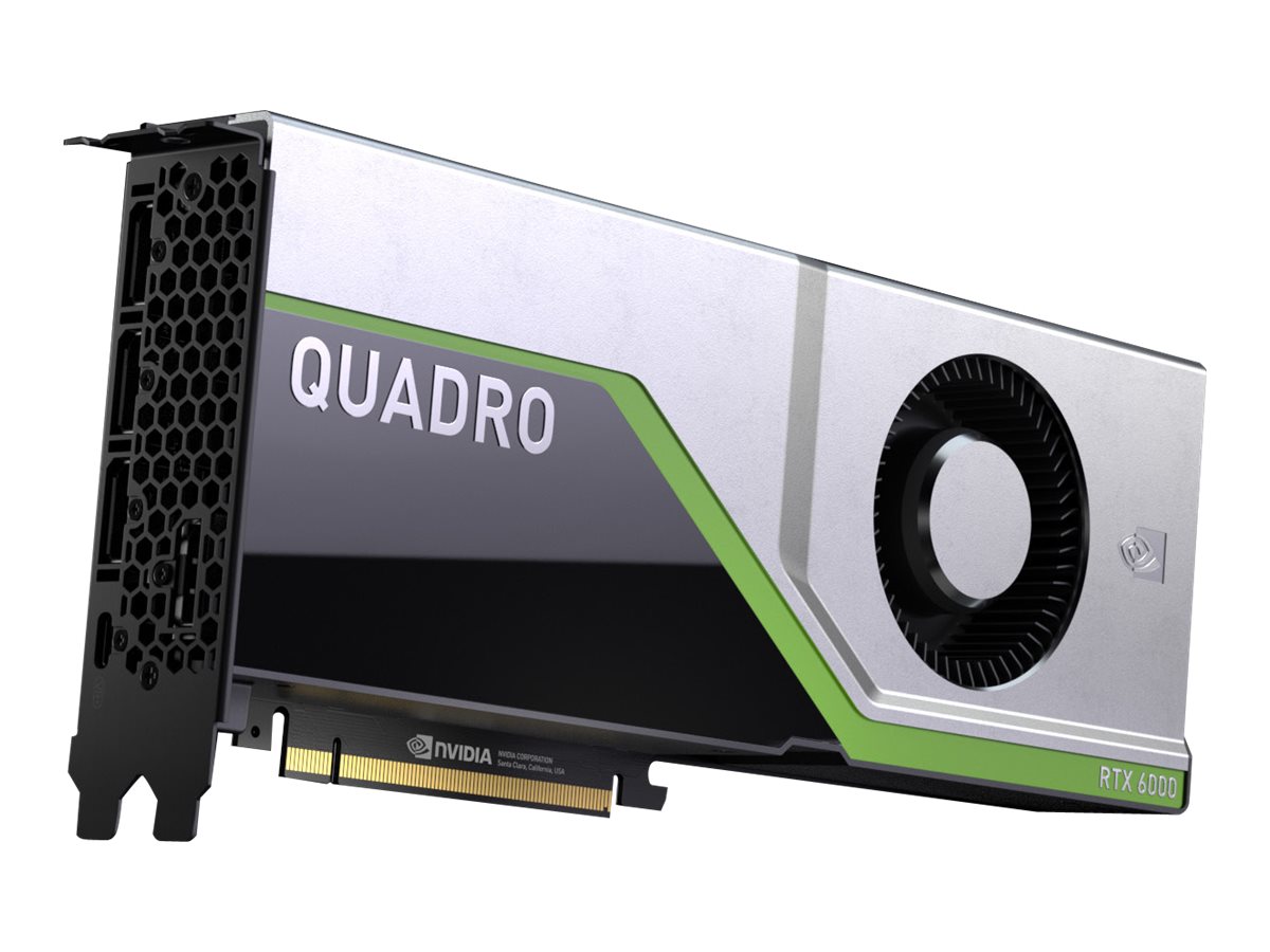 4X60V13556 - Lenovo NVIDIA Quadro - Grafikkarte - Quadro RTX 6000 - 24 GB GDDR6 - PCIe 3.0 x16 - 4 x DisplayPort, USB-C - für ThinkStation P520 30BE (1000 Watt, 900 Watt)