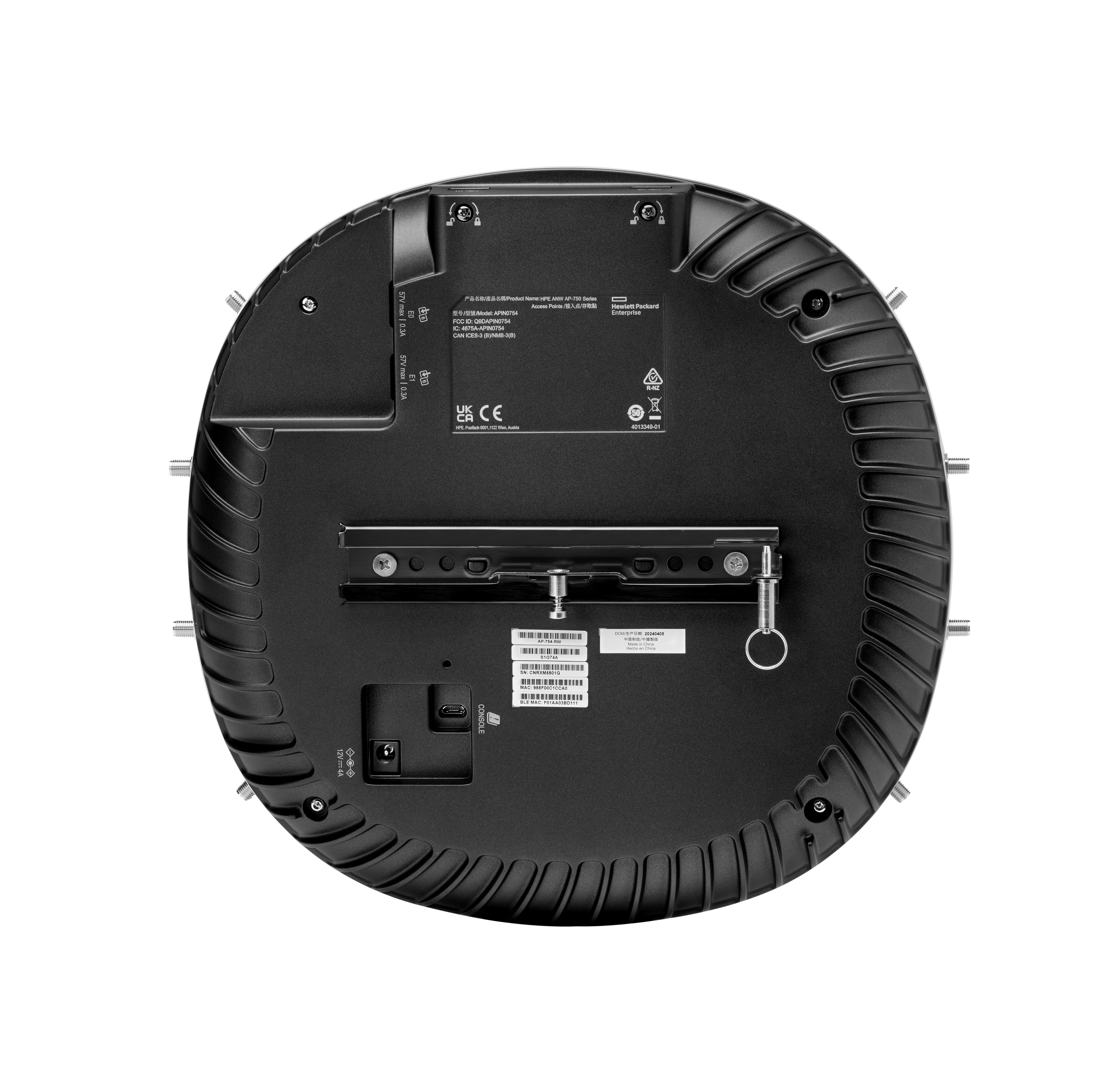 S1G74A - Punto de acceso HPE Aruba AP-750 - Wi-Fi 7 - PoE++ - Para interiores - Antenas externas
