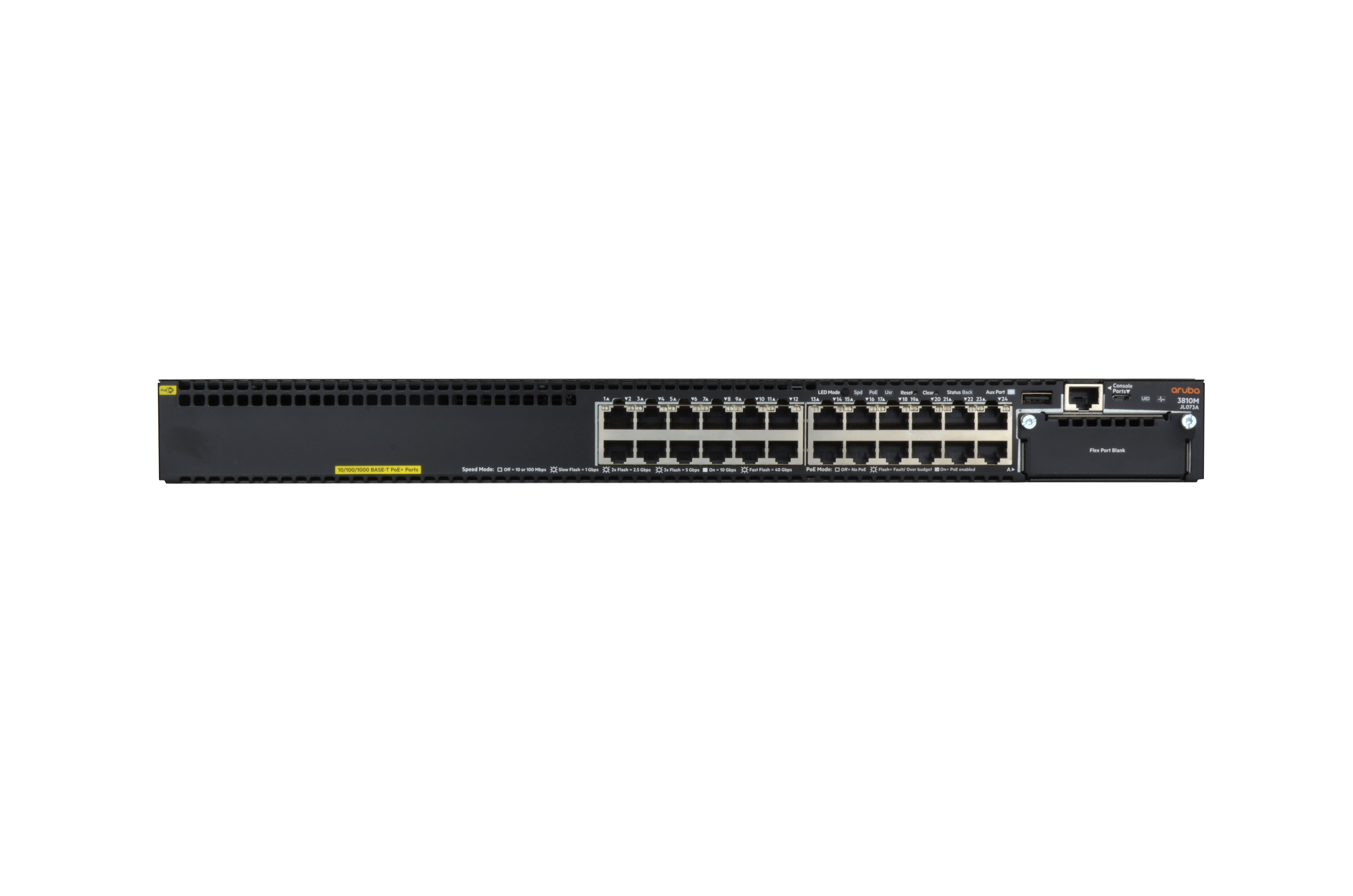 JL073A - Conmutador HPE Aruba 3810 - 24 puertos - Gestionado L3 - PoE+