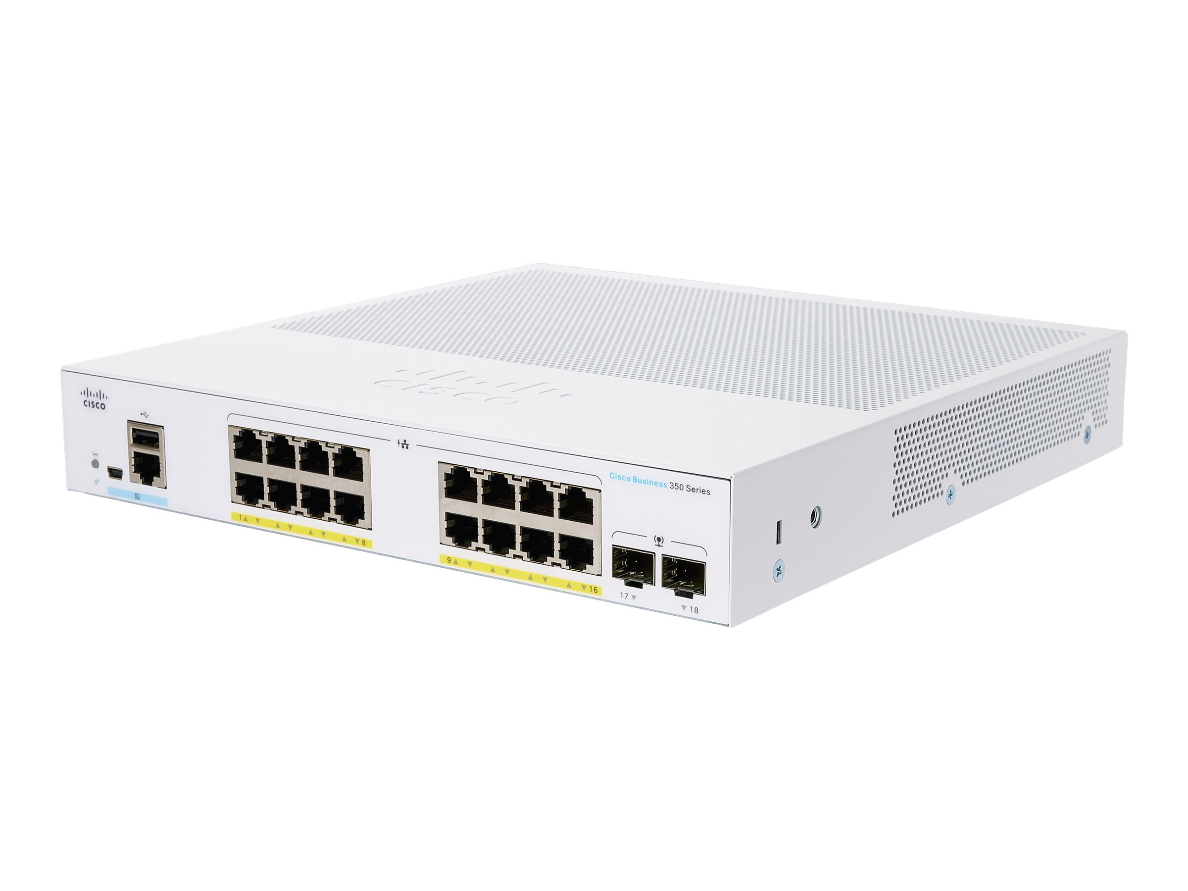 CBS350-16P-2G-EU - Cisco Business 350 Switch, L3 managed, 16x 10/100/1000 PoE+