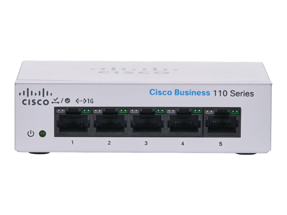 CBS110-5T-D-EU - Conmutador Cisco Business 110 - 5 puertos - No gestionado