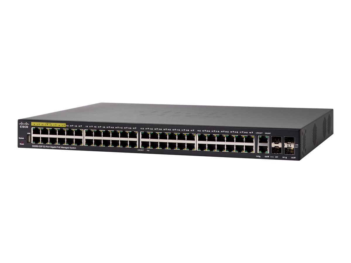 SG350-52P-K9-EU - Switch Cisco Business 350 - 52 porte - Gestito L3 - PoE+