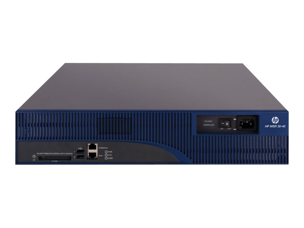 JF229A - Router HPE MSR30-40 de 1 GbE, montable en rack