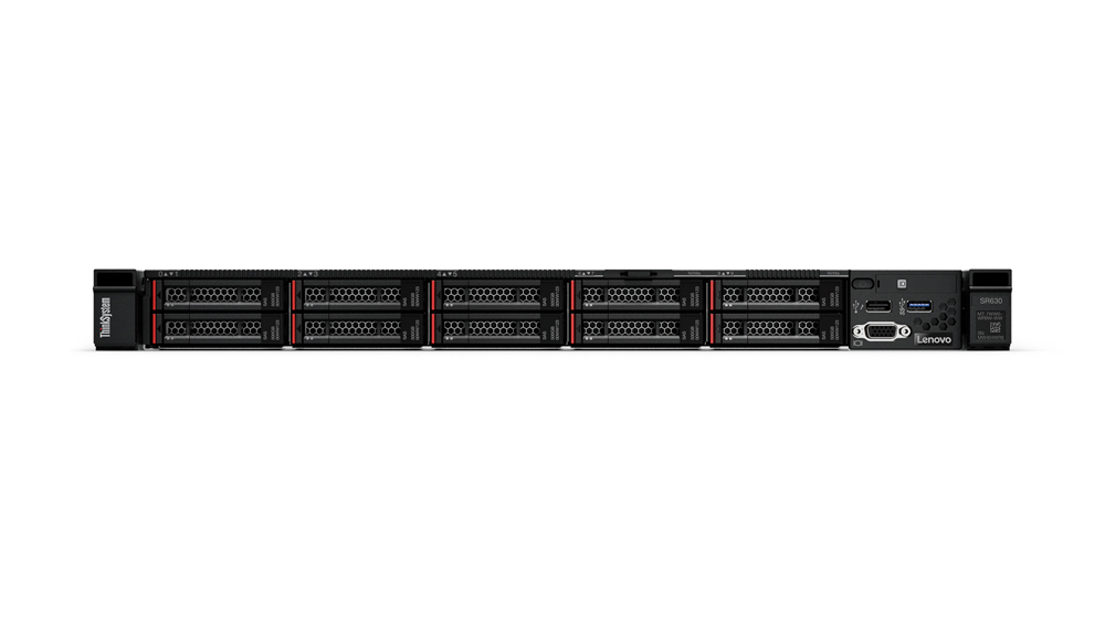 7X02A0F4EA - Lenovo ThinkSystem SR630 7X02 - Server - Rack-Montage - 1U - de doble procesador - 1 x Xeon Silver 4210R / 2.4 GHz - RAM 32 GB - SAS - Hot-Swap 6.4 cm (2.5")