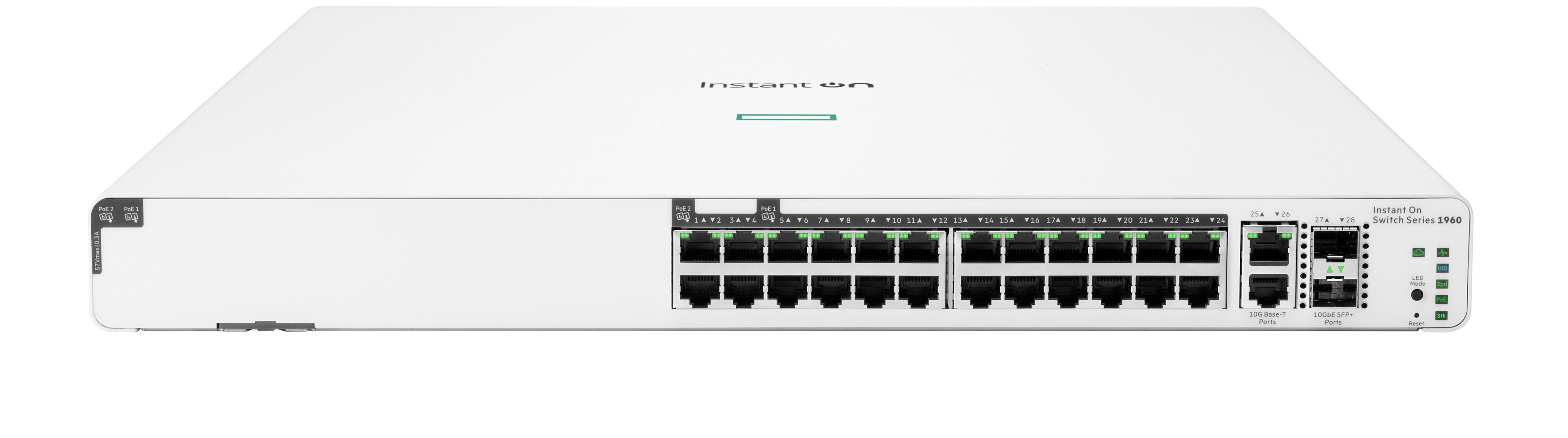 HPE JL807A - Networking Instant On 1960 24G PoE Switch, L3 Lite, 24x 10/100/1000 + 2x 10Gb SFP+