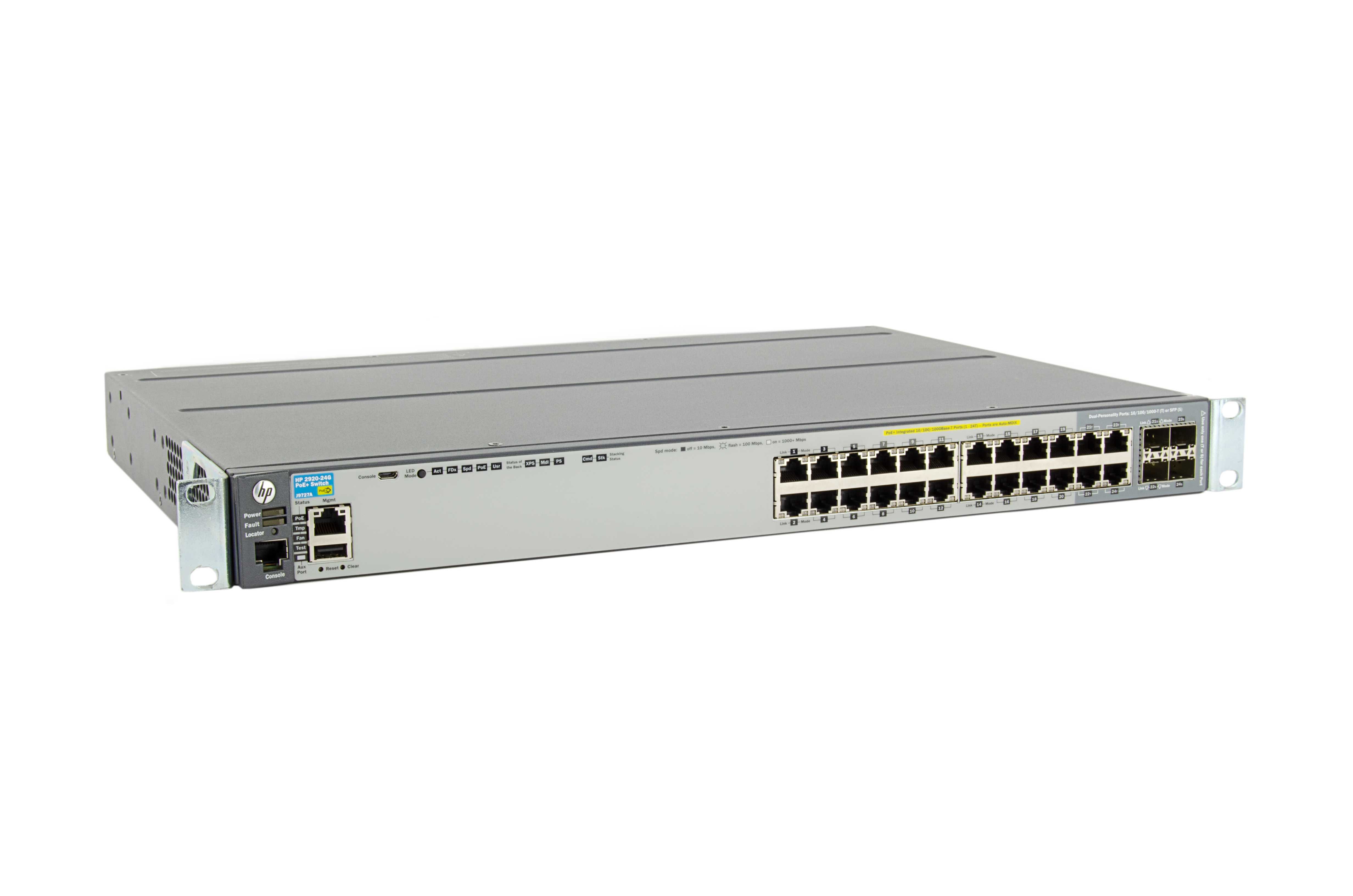 J9727A - HPE Aruba 2920-24G-PoE+ - Switch - managed - 24 x 10/100/1000 (PoE+)