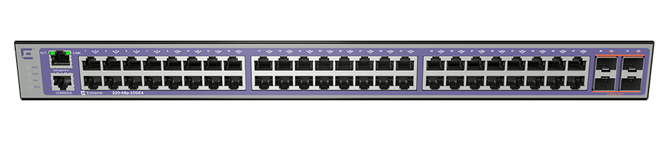 16565 - Extreme Networks ExtremeSwitching 220 Series 220-48p-10GE4 - Switch - L3 - managed - 48 x 10/100/1000 (PoE+)