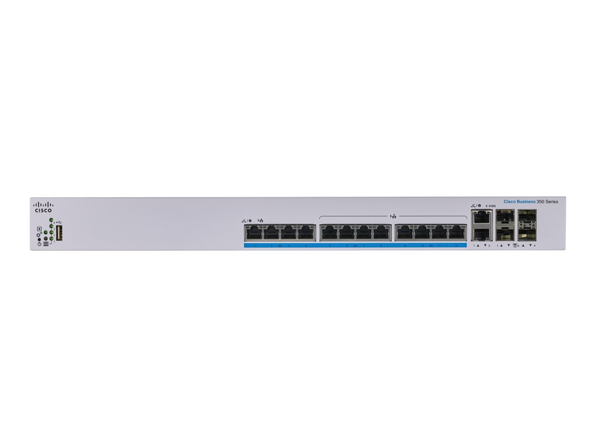 CBS350-12NP-4X-EU - Switch Cisco Business 350 - 12 porte - Gestito L3 - PoE+
