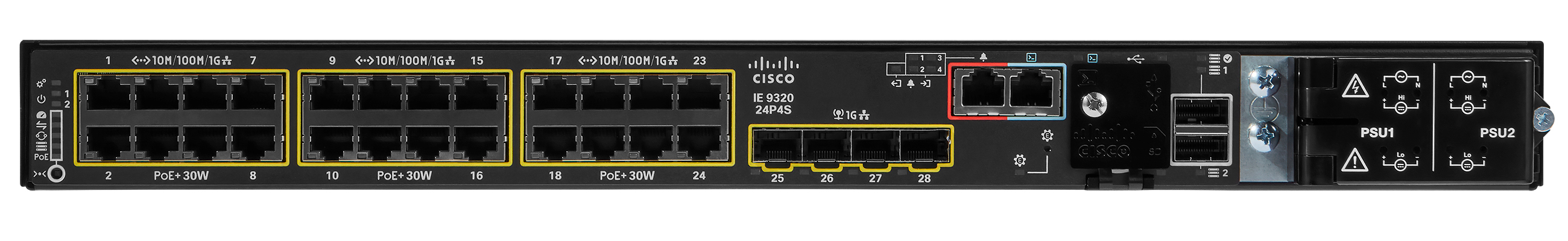 IE-9320-24P4S-A - Cisco Catalyst IE9320 Rugged Switch, 24x 10/100/1000 (PoE+)