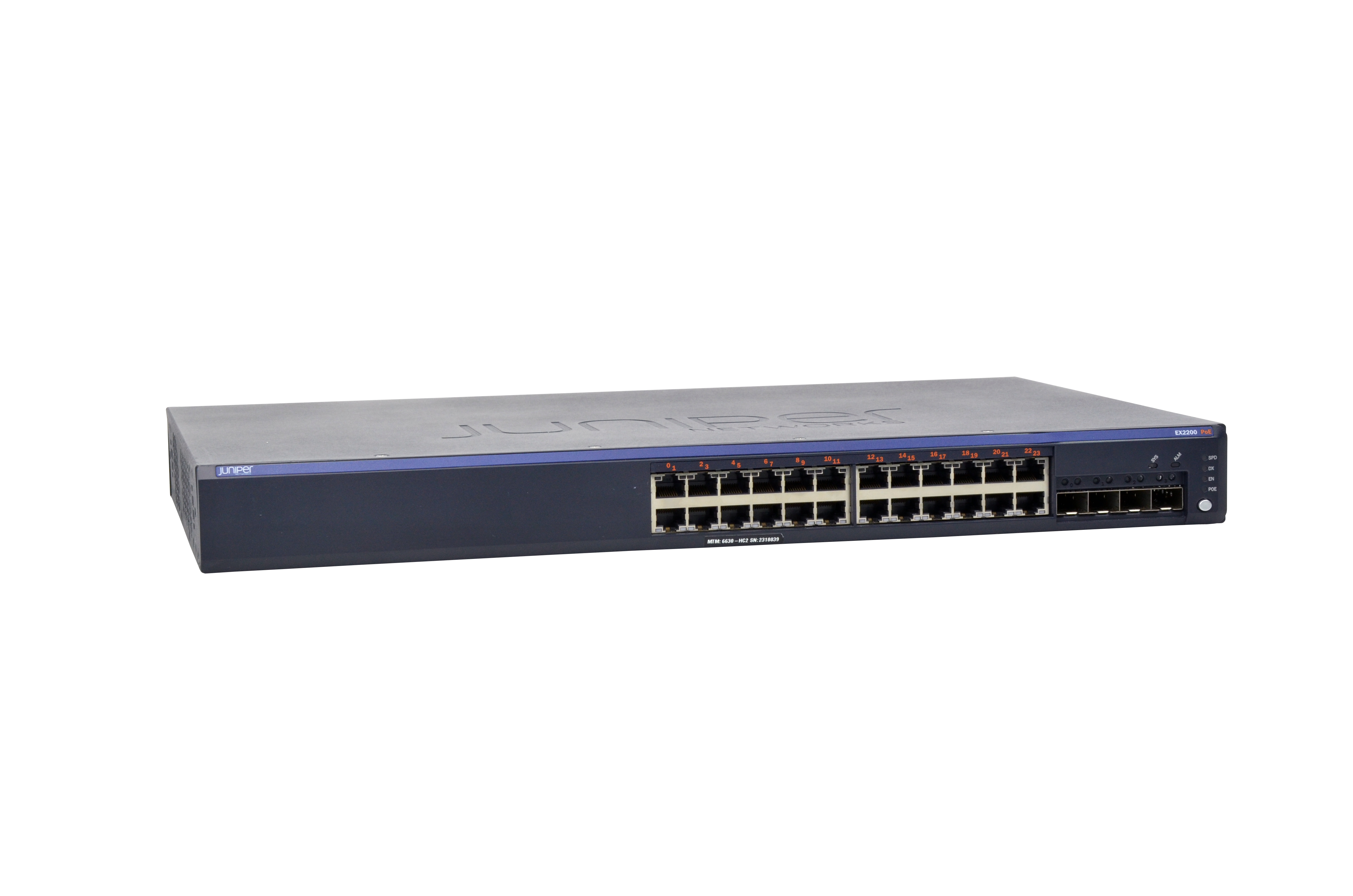 EX2200-24P-4G - Juniper EX 2200 24P - Switch - L3 - managed - 24 x 10/100/1000 (PoE+)
