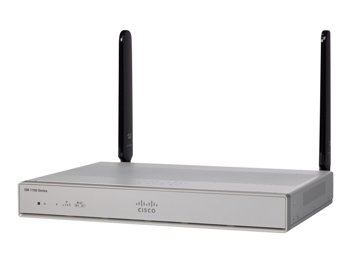 C1111-4PLTEEA - Cisco ISR 1111 Router, 4G LTE, Fanless, Dual GE WAN, 4-port GE LAN