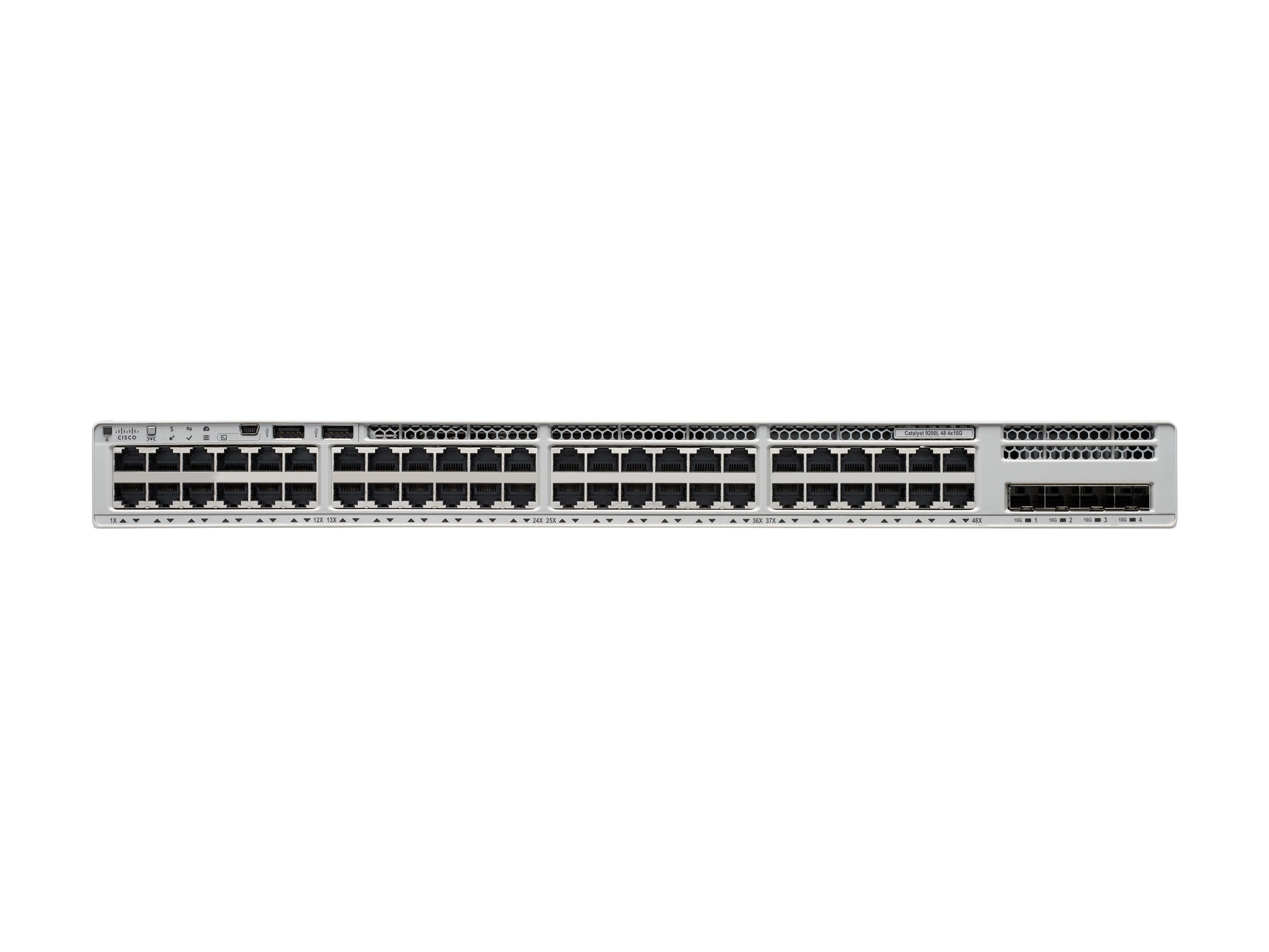 C9200L-48T-4X-A - Cisco Catalyst 9200L Switch, L3, 48 x 10/100/1000 + 4 x 10 Gigabit SFP+