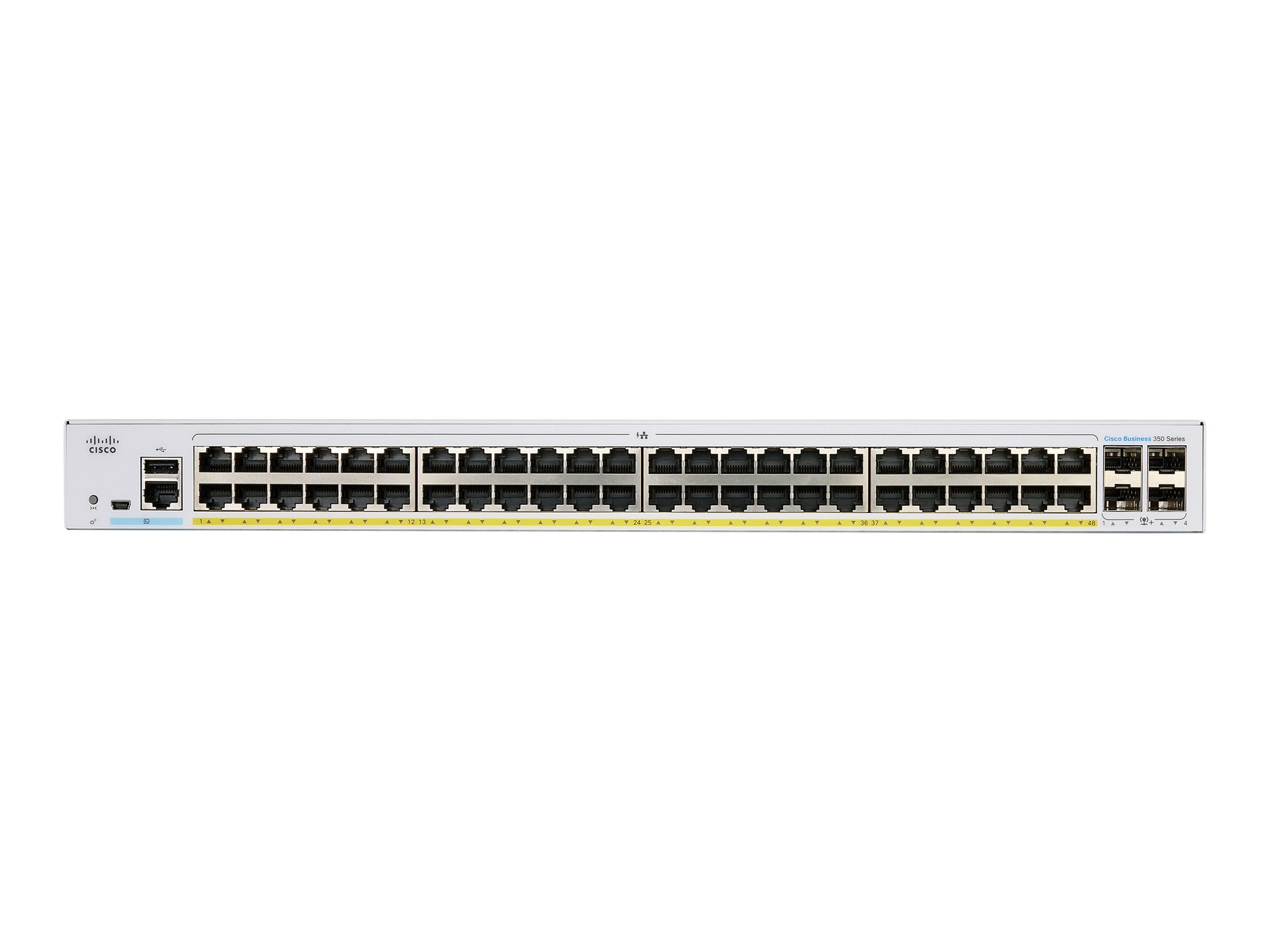 CBS350-48FP-4X - Commutateur Cisco Business 350 - 48 ports - Géré L3 - PoE+