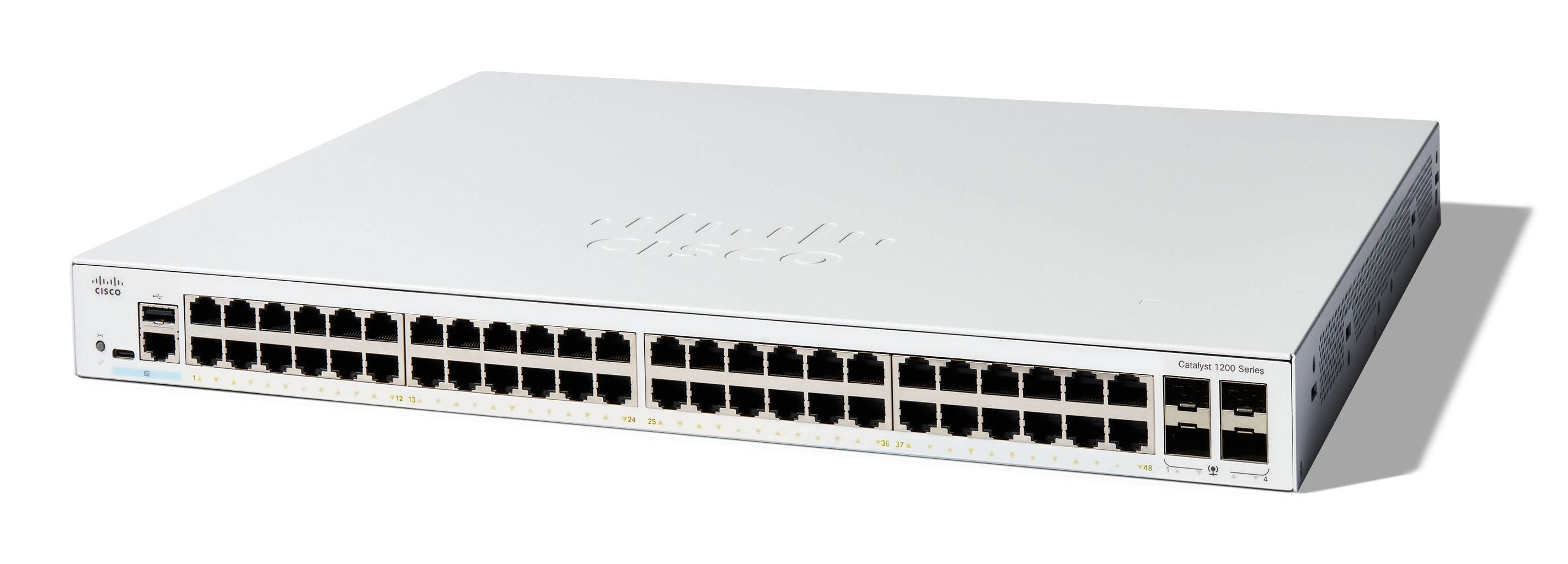 C1200-48T-4G - Conmutador Cisco Catalyst 1200 - 48 puertos - Gestionado L3