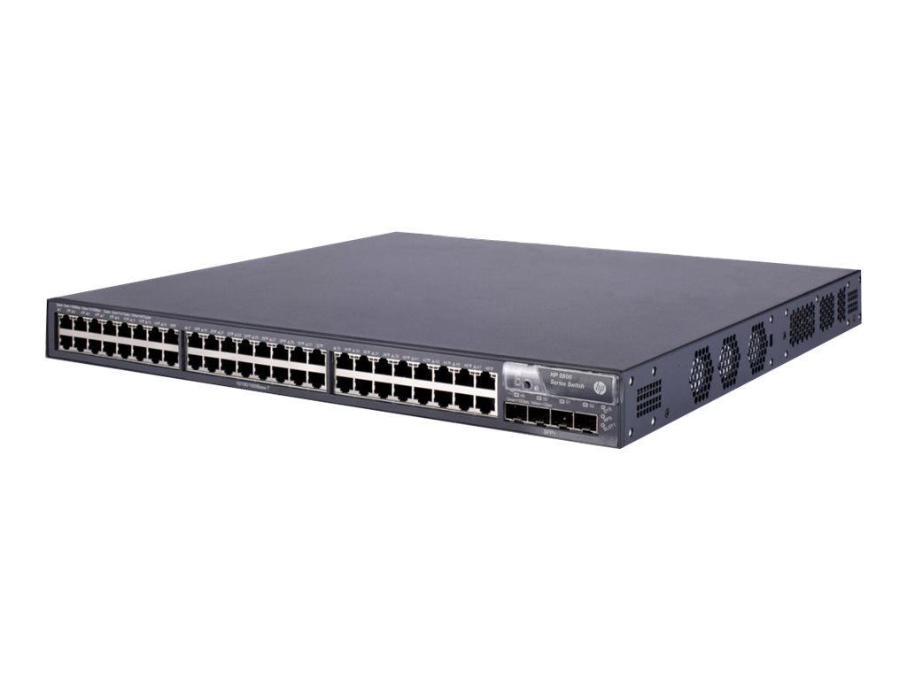 JG258B - HPE 5800-48G Switch - Switch - L3 - managed - 48 x 10/100/1000 + 4 x Gigabit SFP / 10 Gigabit SFP+