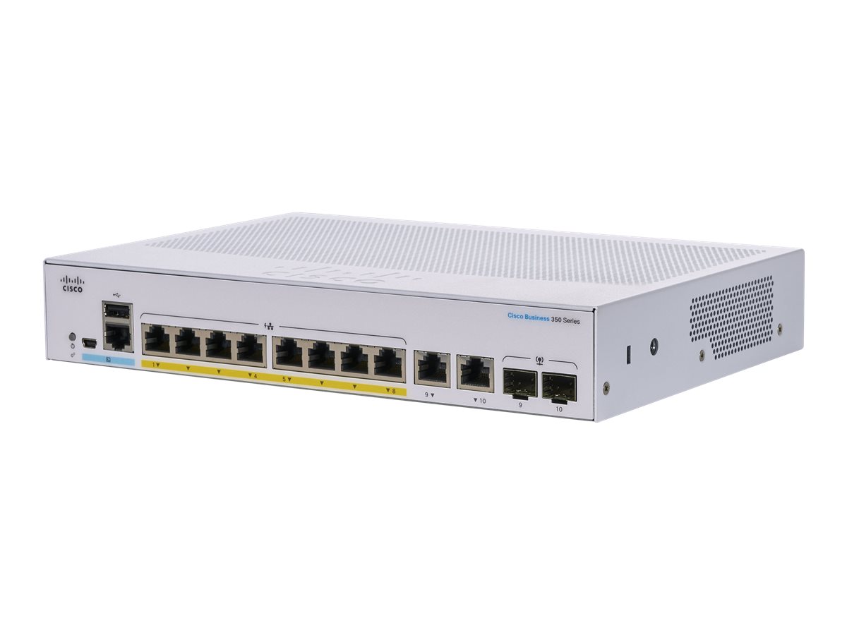 CBS350-8P-E-2G - Cisco 350 Series Switch - L3 managed, 8x 10/100/1000 PoE+