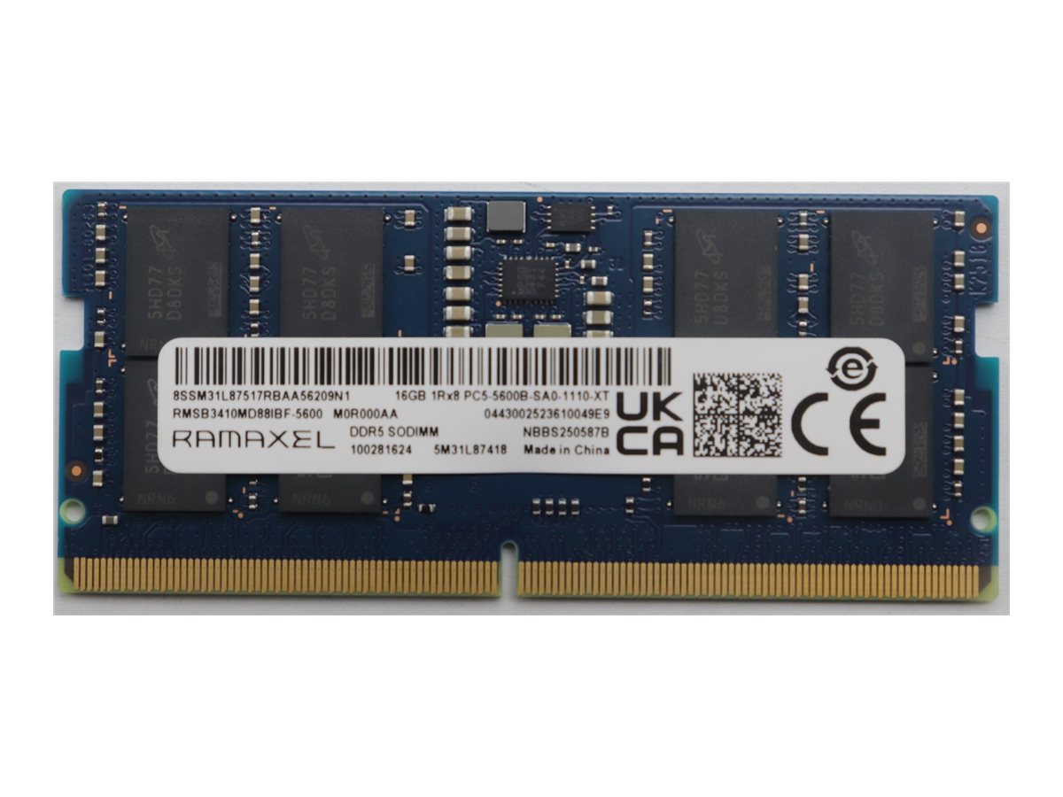 5M31L87418 - Lenovo Ramaxel - DDR5 - Modul - 16 GB - SO-DIMM 262-Pin