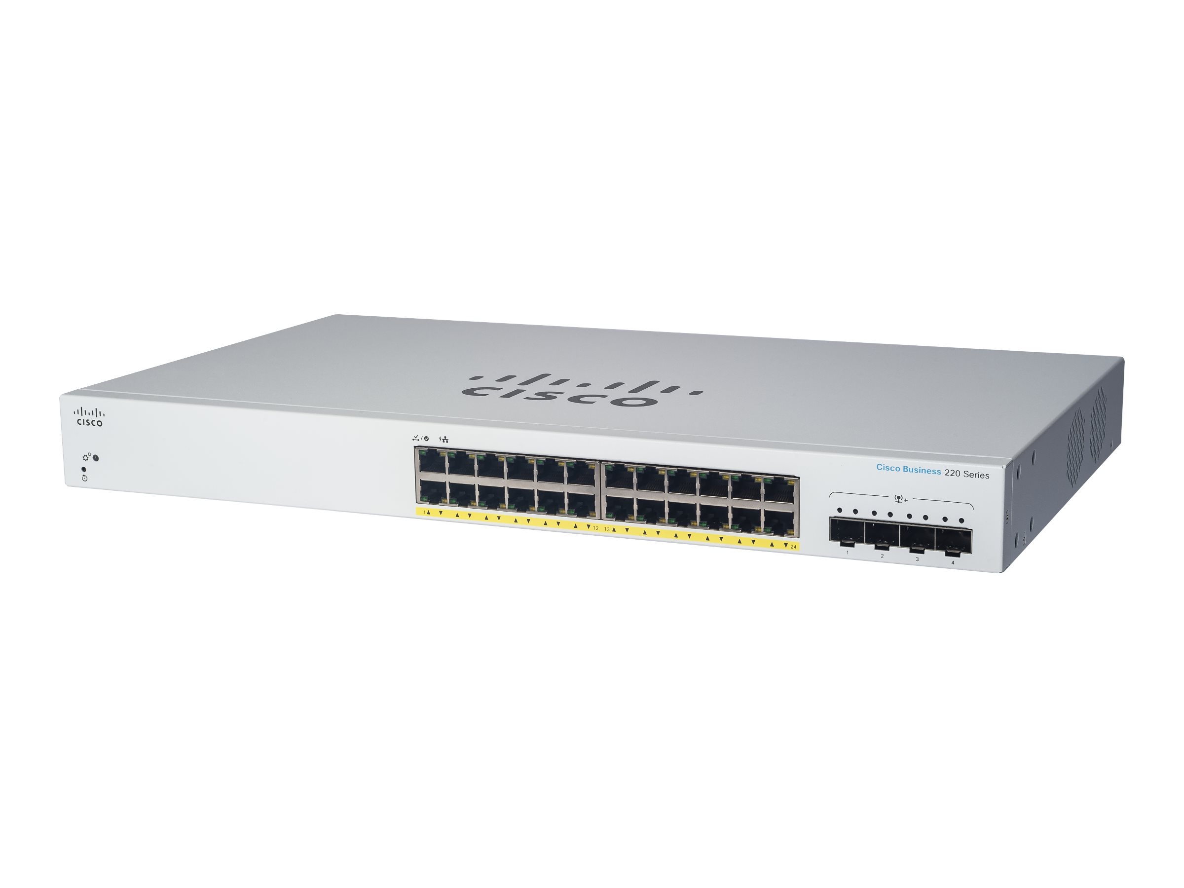 CBS220-24FP-4X-EU - Cisco Business 220 Switch, Smart, 24x 10/100/1000 (PoE+)