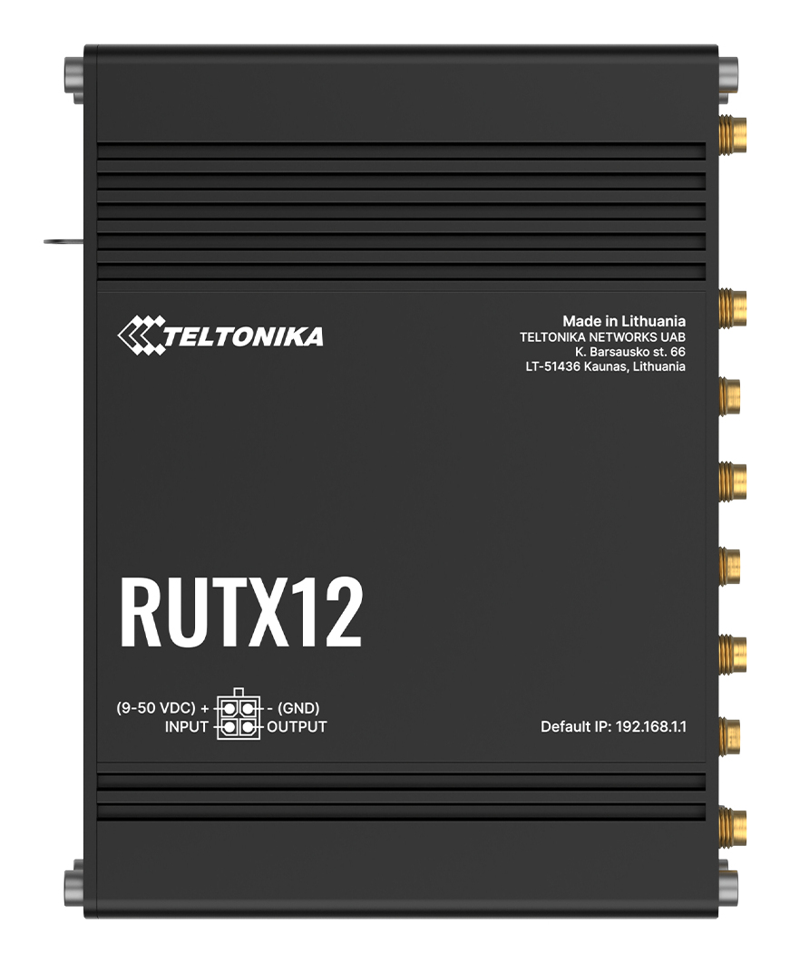 RUTX12200000 - Teltonika RUTX12 - Wireless Router - WWAN 5-port Switch