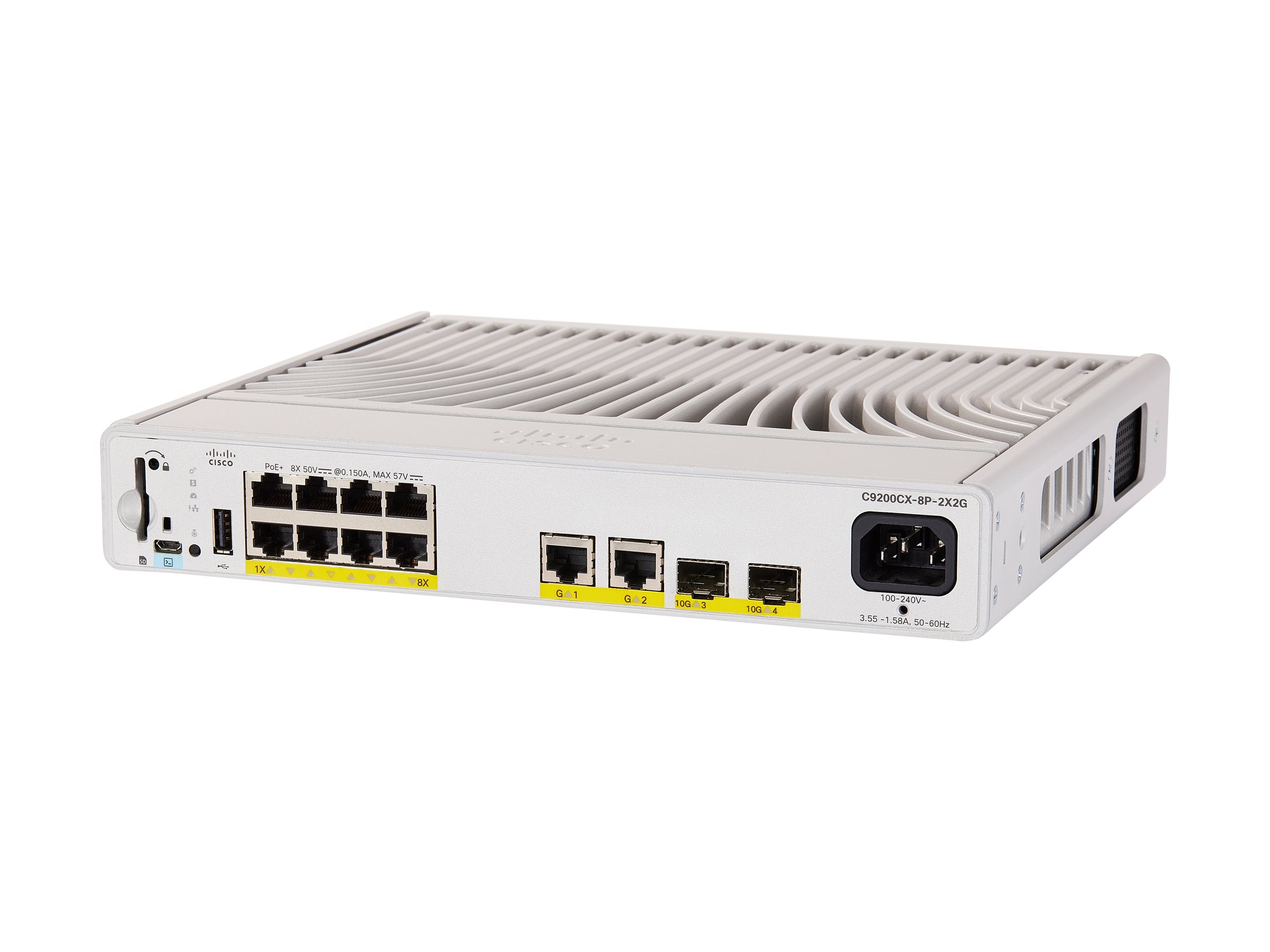 C9200CX-8P-2X2G-E - Cisco Catalyst 9200CX Switch, L3, 8x 10/100/1000 PoE+
