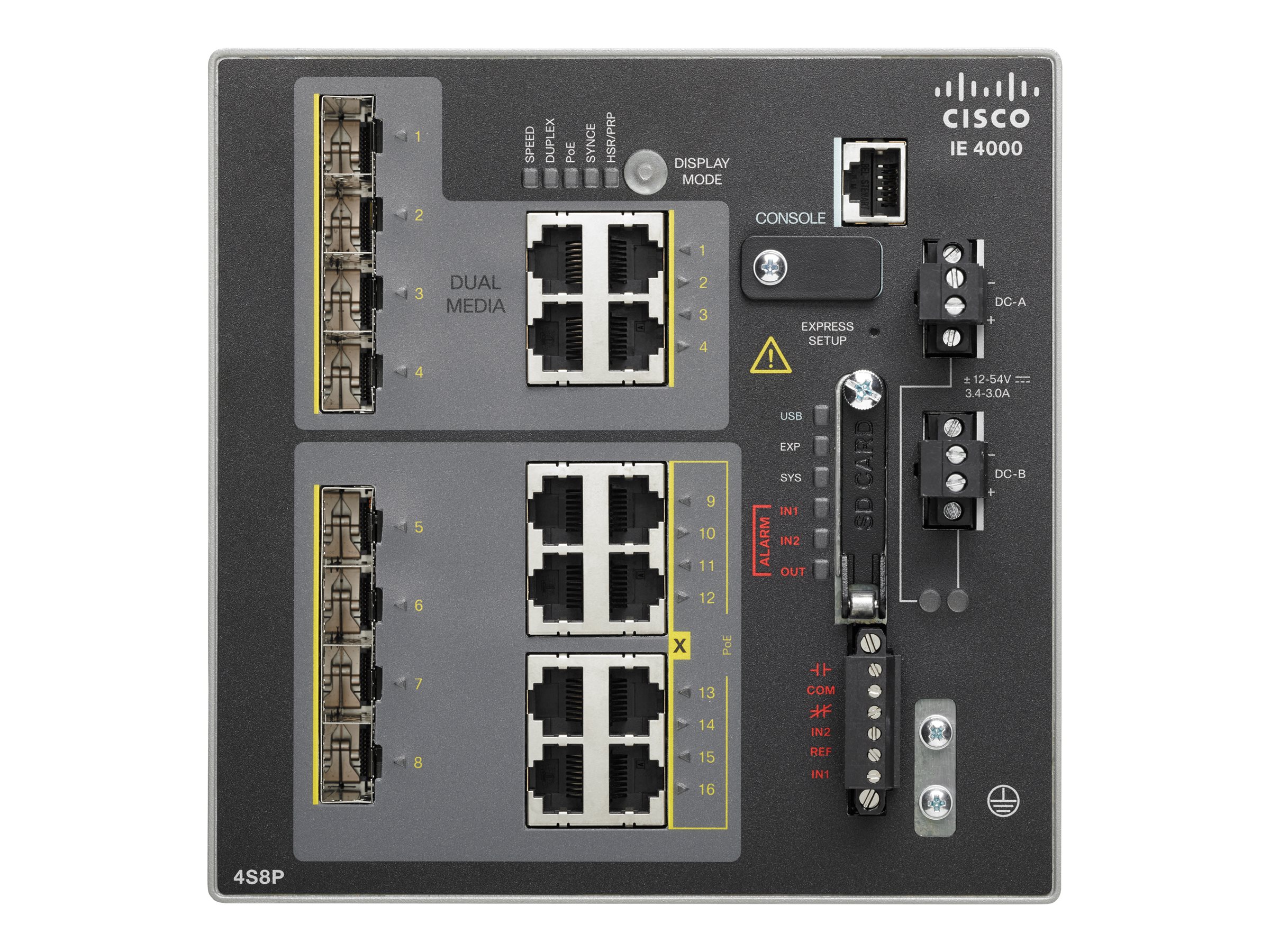 IE-4000-4T4P4G-E - Conmutador Cisco Industrial Ethernet 4000 - 12 puertos - Gestionado de capa 2 - PoE+